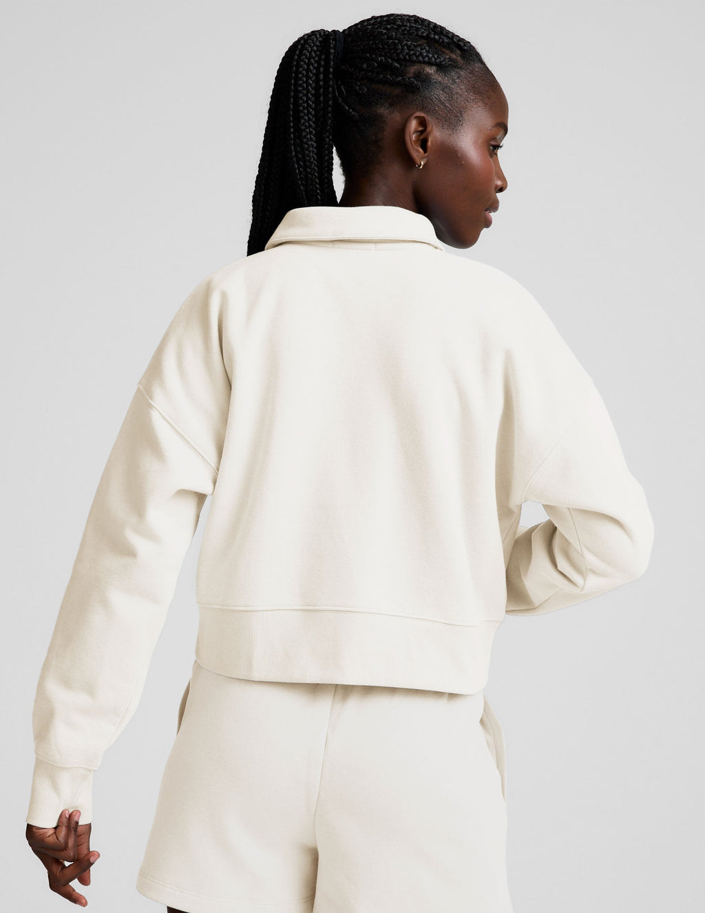 LuxeFleece? Collared Sweatshirt