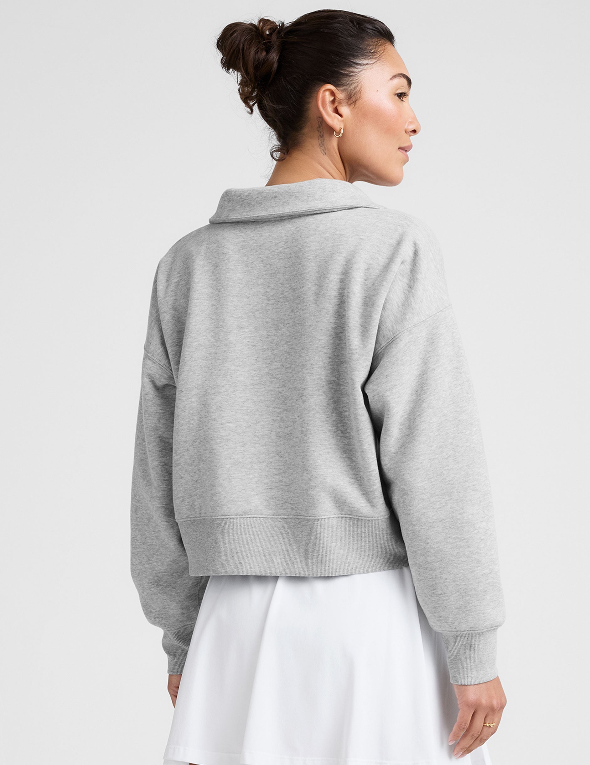 LuxeFleece? Collared Sweatshirt