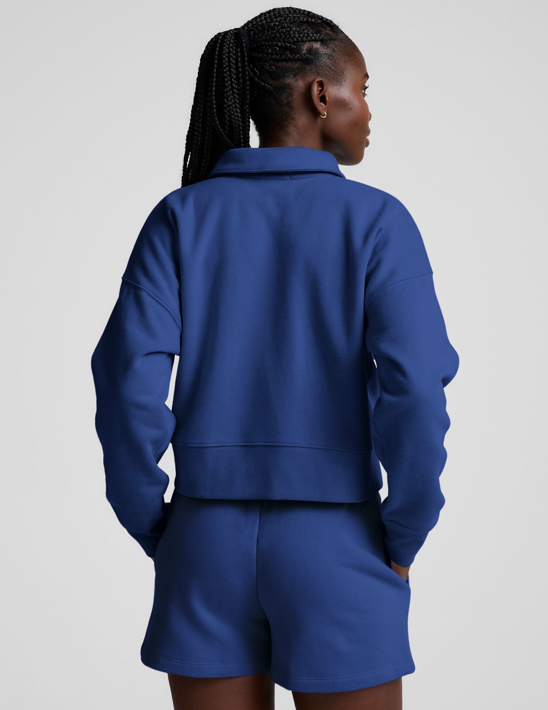 LuxeFleece? Collared Sweatshirt