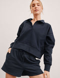 LuxeFleece? Collared Sweatshirt