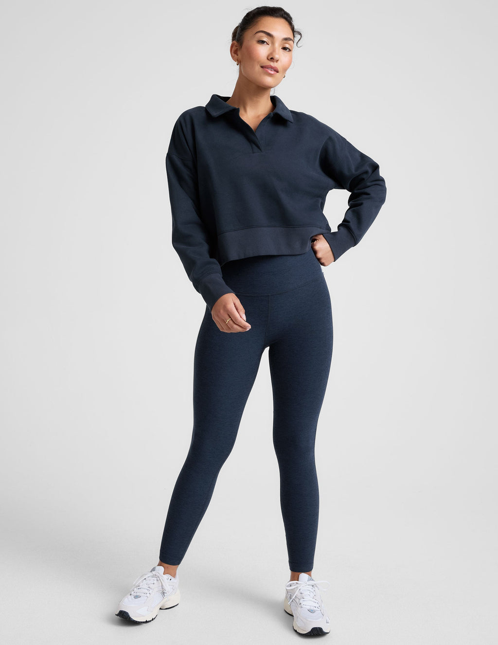 LuxeFleece? Collared Sweatshirt
