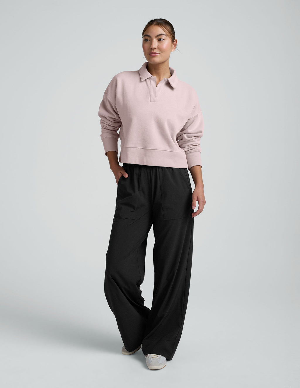LuxeFleece? Collared Sweatshirt