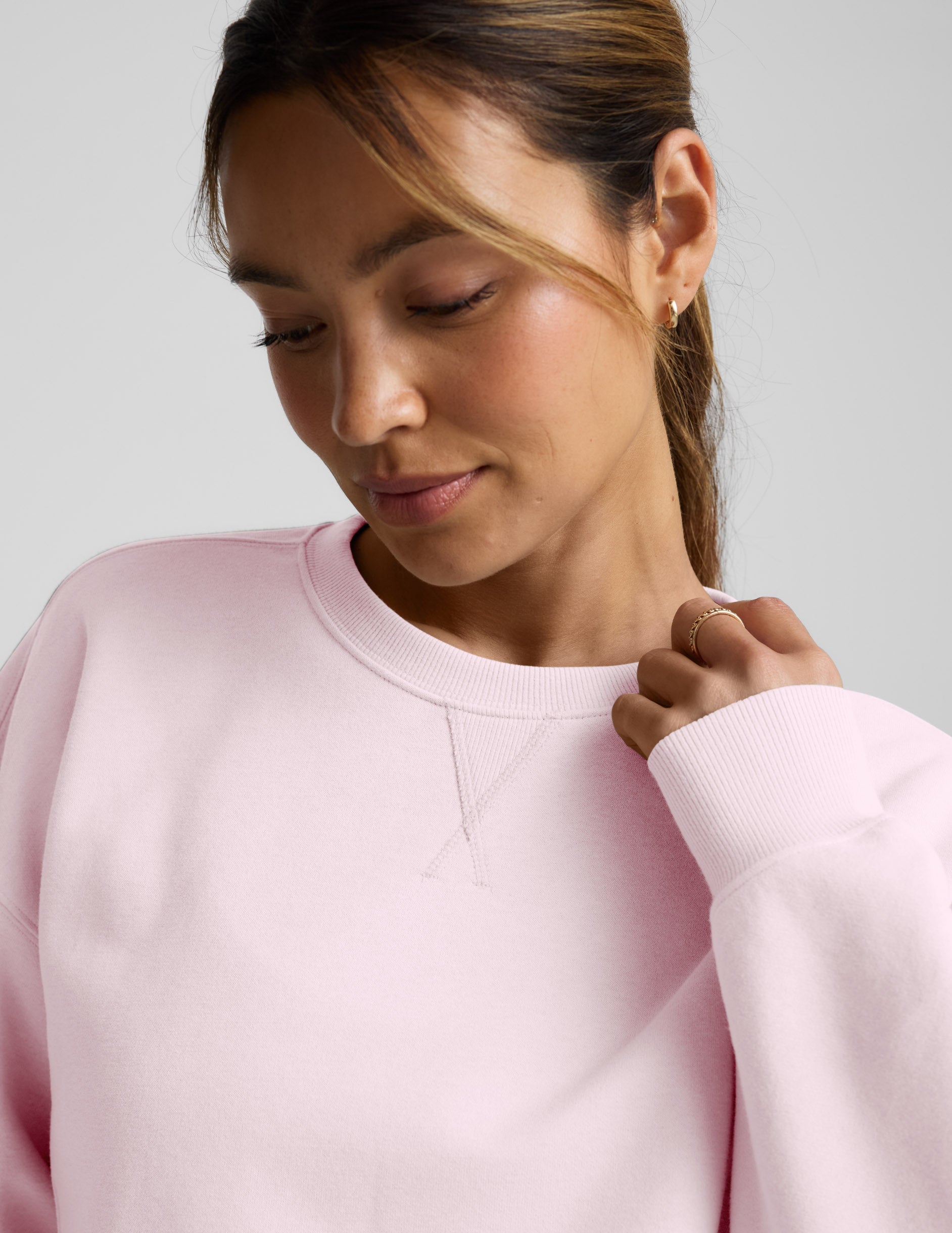 LuxeFleece? Cropped Sweatshirt