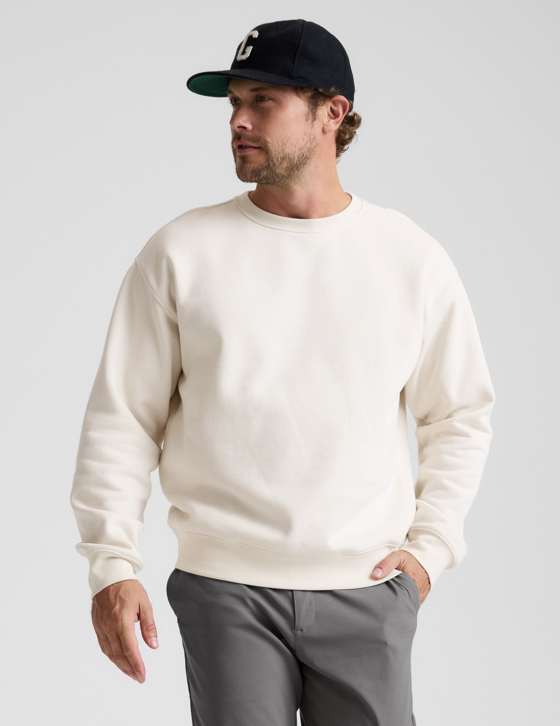 LuxeFleecea?¡é Men's Crewneck Pullover