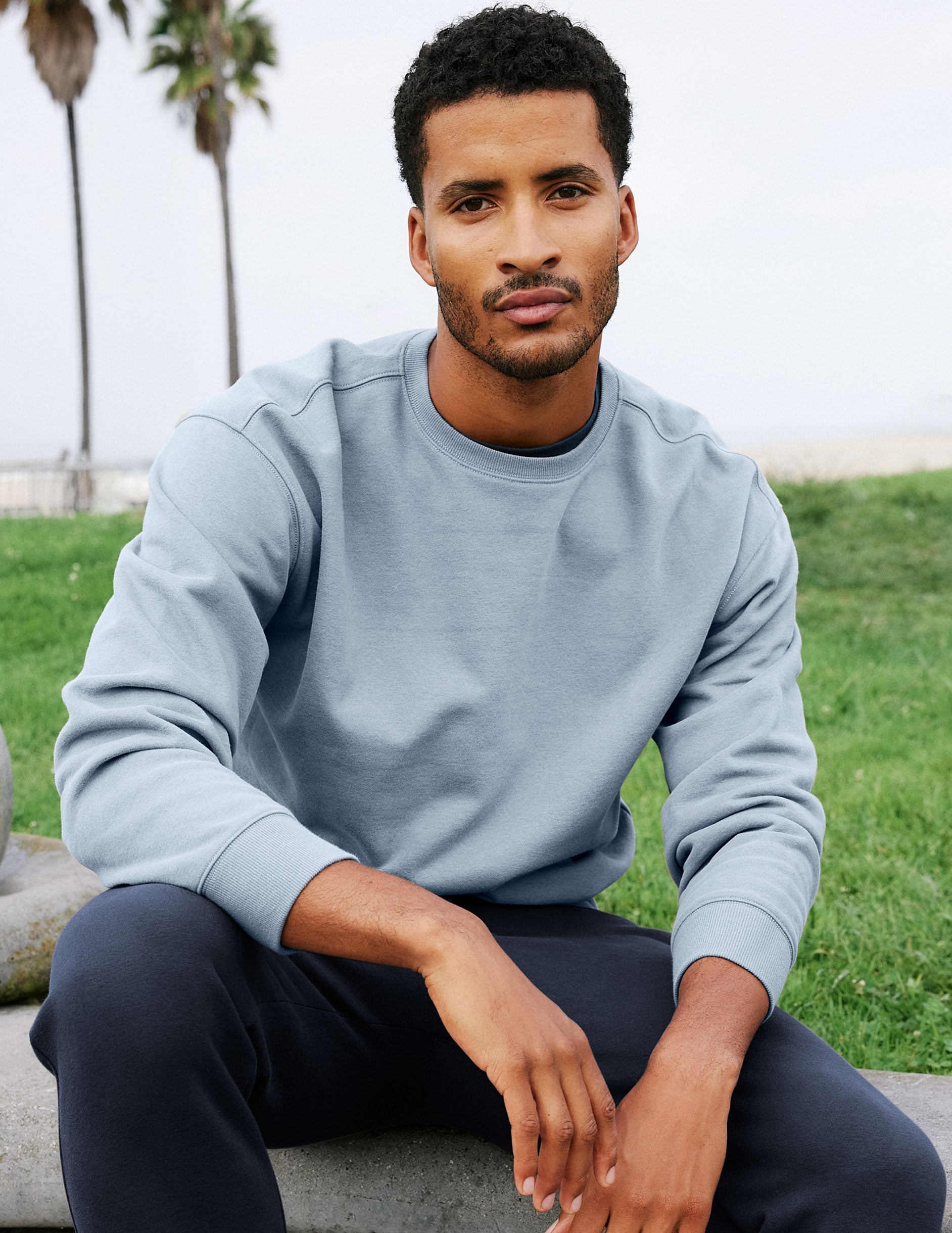 LuxeFleecea?¡é Men's Crewneck Pullover
