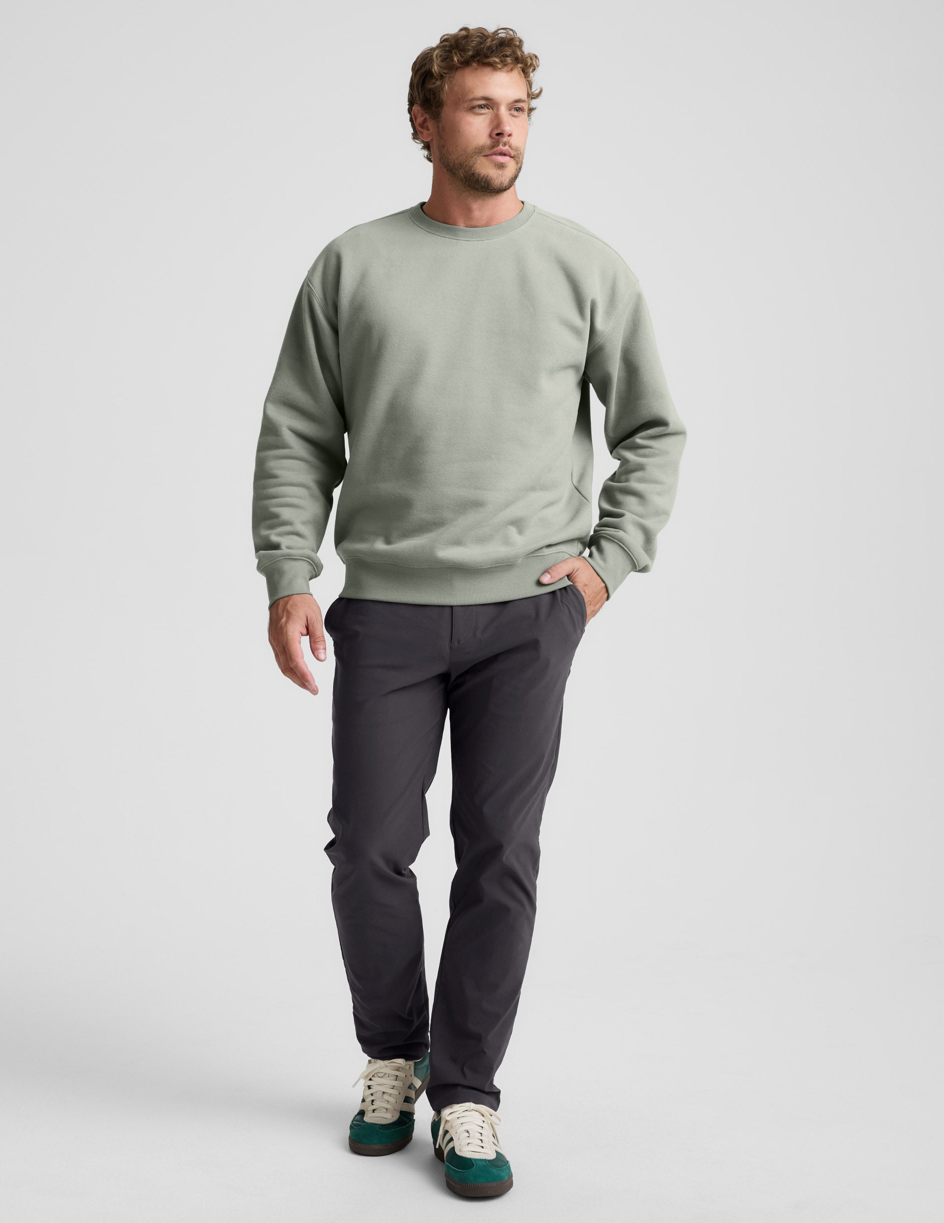 LuxeFleecea?¡é Men's Crewneck Pullover