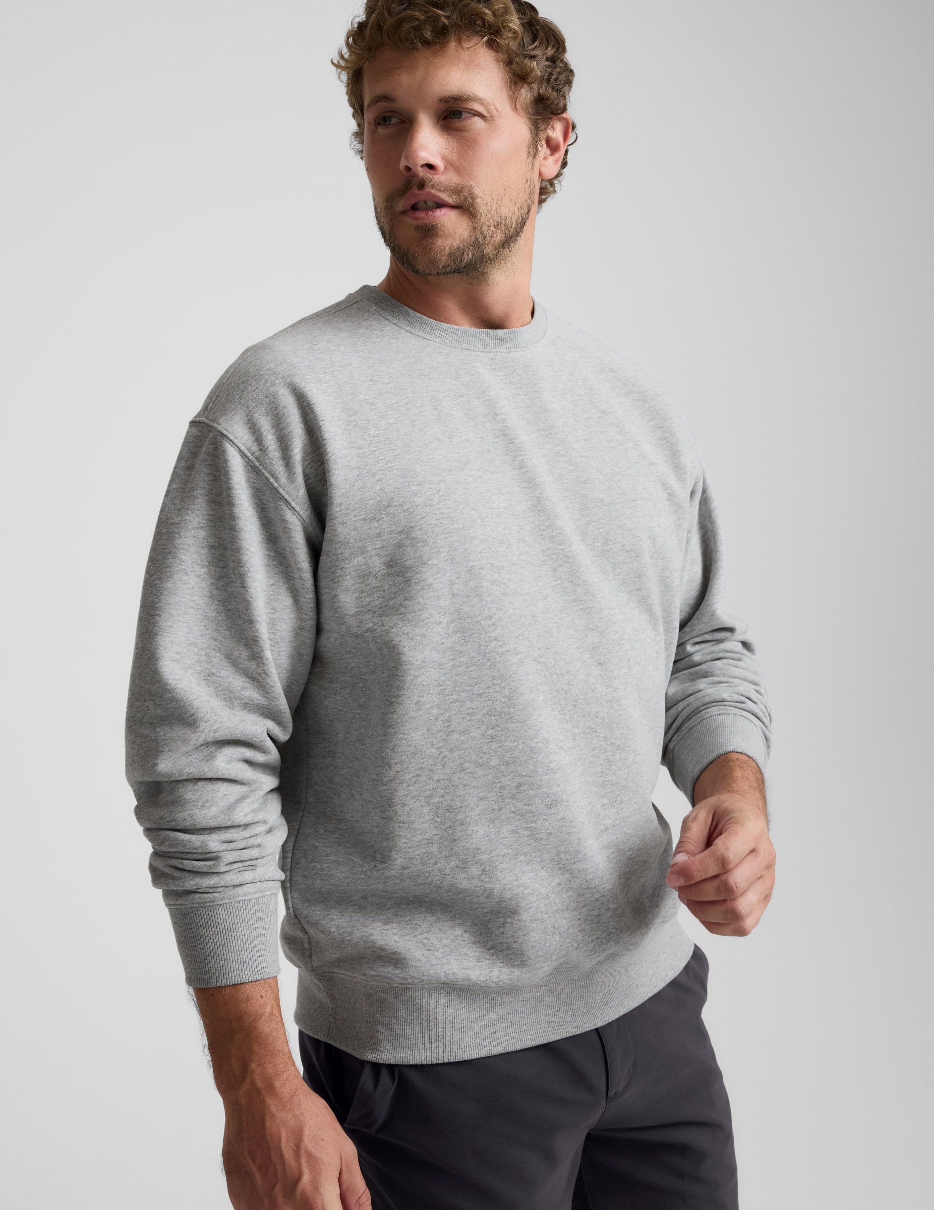 LuxeFleecea?¡é Men's Crewneck Pullover