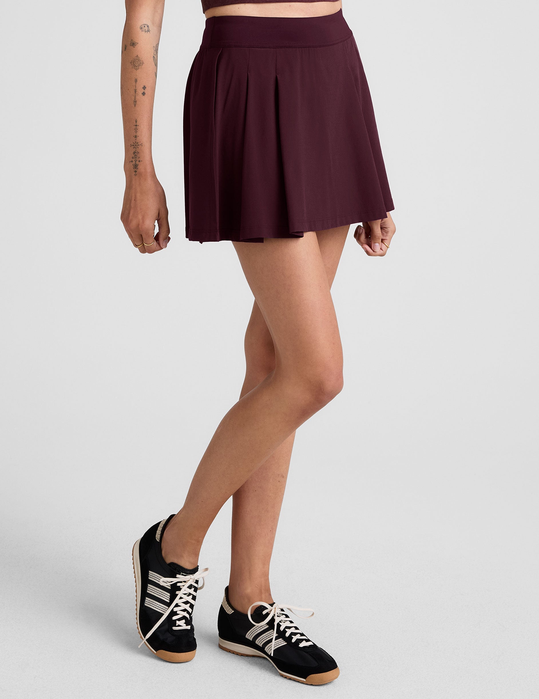 Score Pleated Skirt