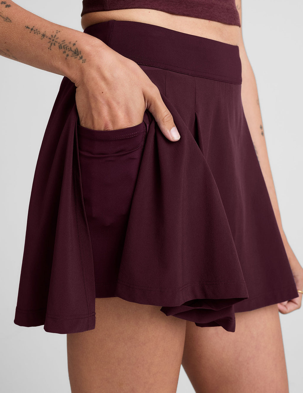 Score Pleated Skirt