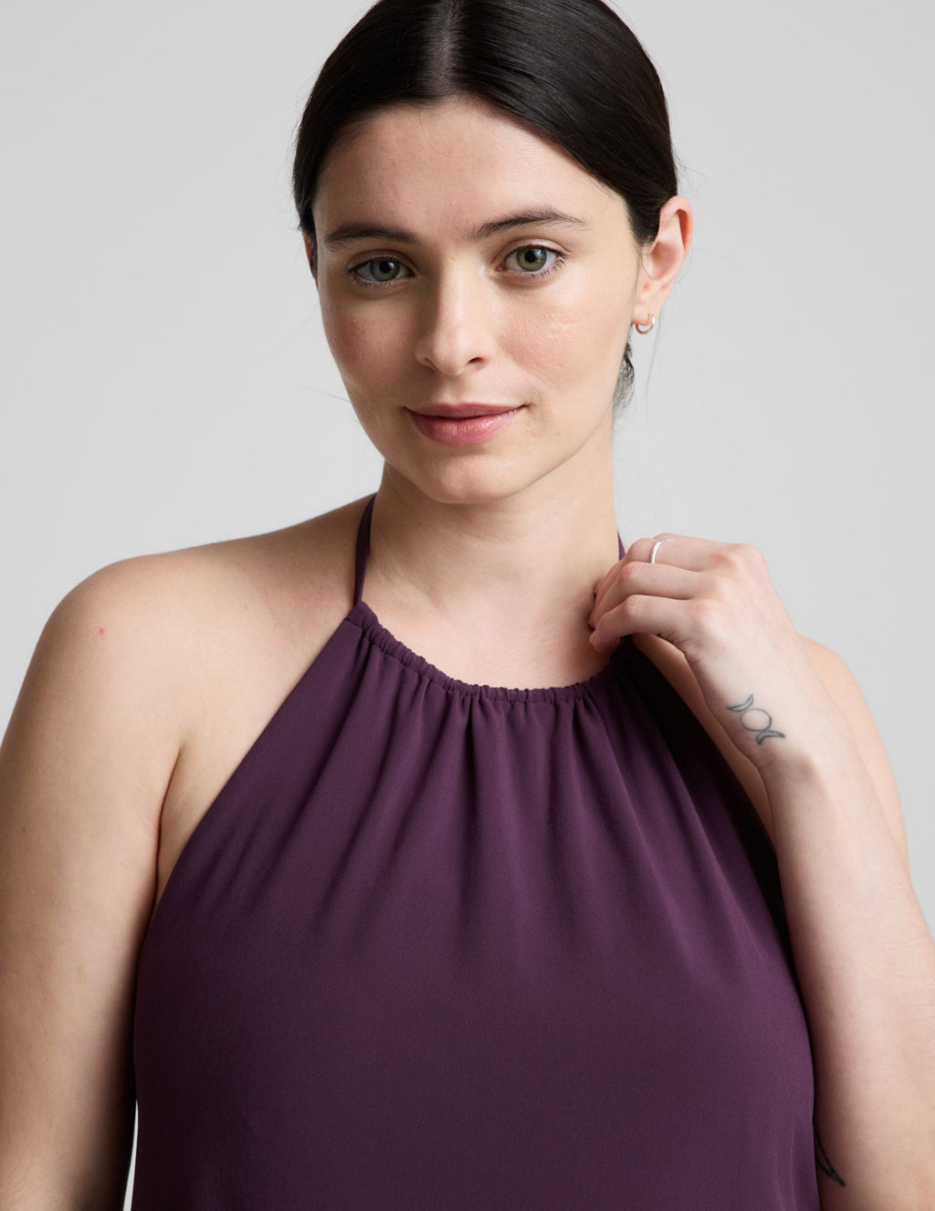 Go With The Flow Halter Dress