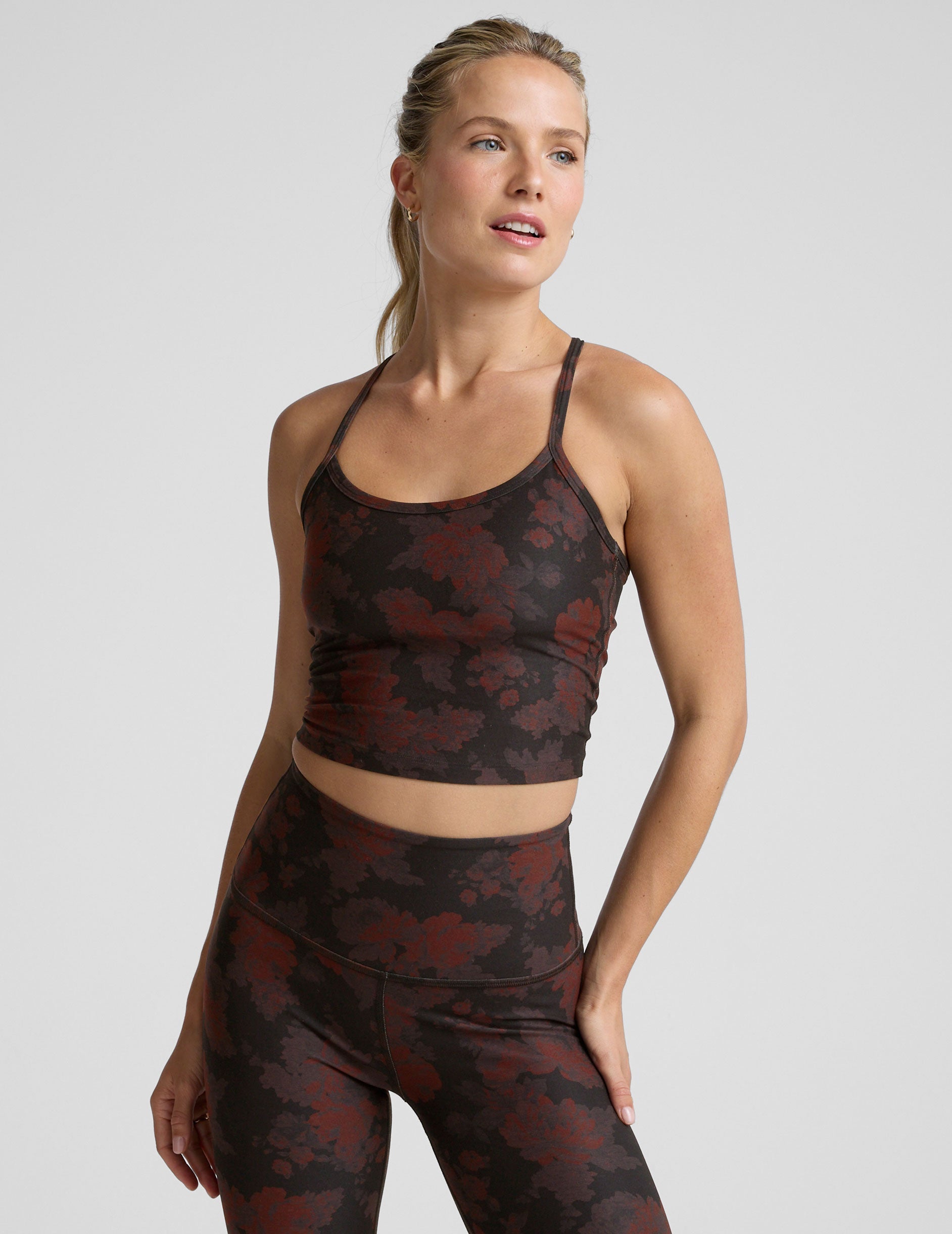 New Romantics SoftMark Slim Racerback Cropped Tank