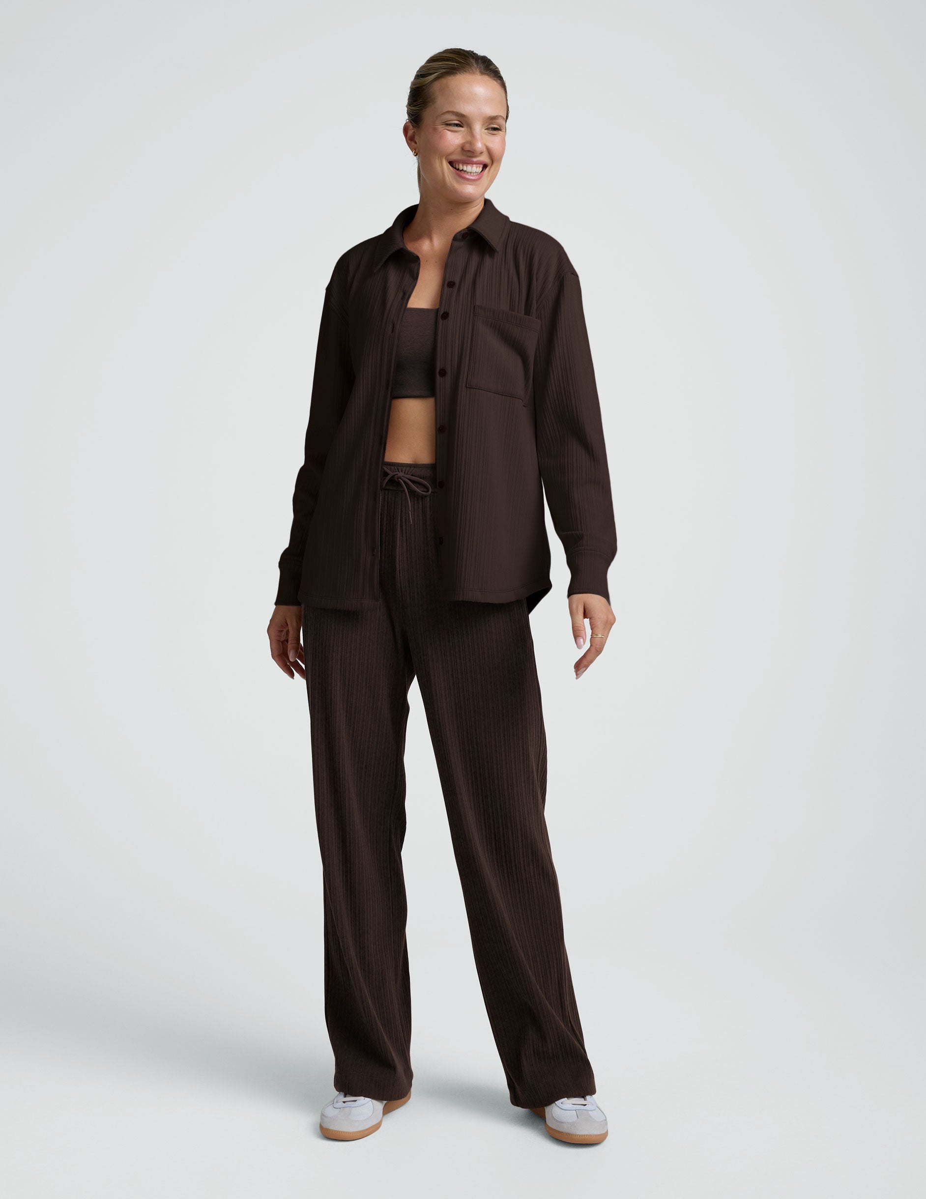 Breathe Easy Ribbed Front Shirt