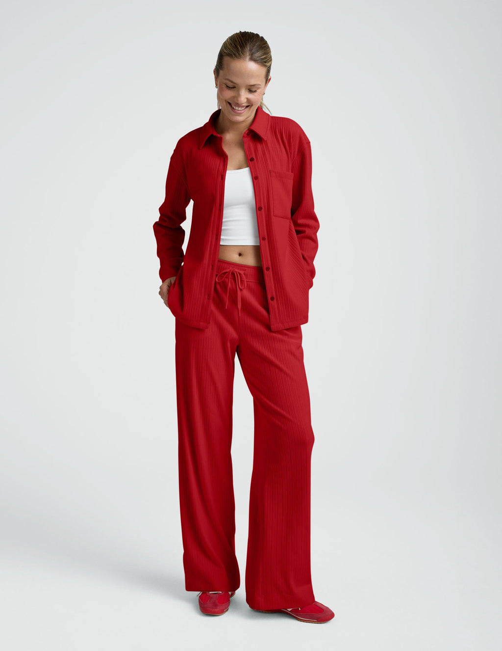 Breathe Easy Ribbed Front Shirt