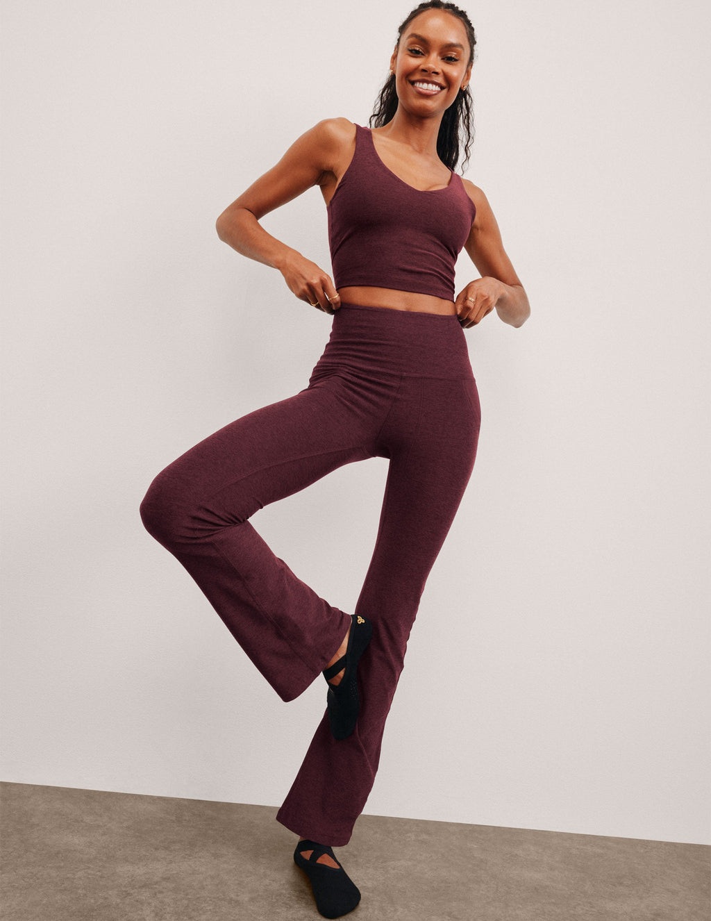 Spacedye? High Waisted Practice Pocket Bootcut Pant 31
