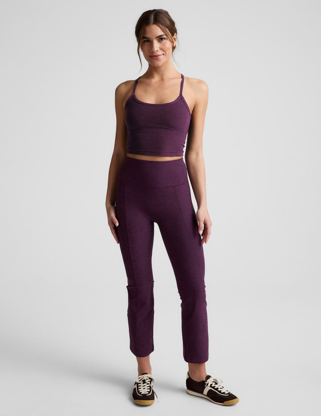 Spacedyeâ„?Pintuck Kick Flare High Waisted Pant