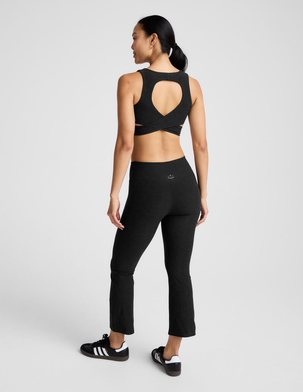Spacedye? Pintuck Kick Flare High Waisted Pant
