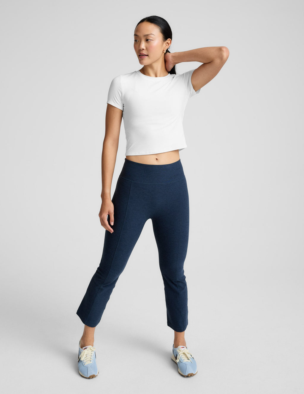 Spacedye? Pintuck Kick Flare High Waisted Pant