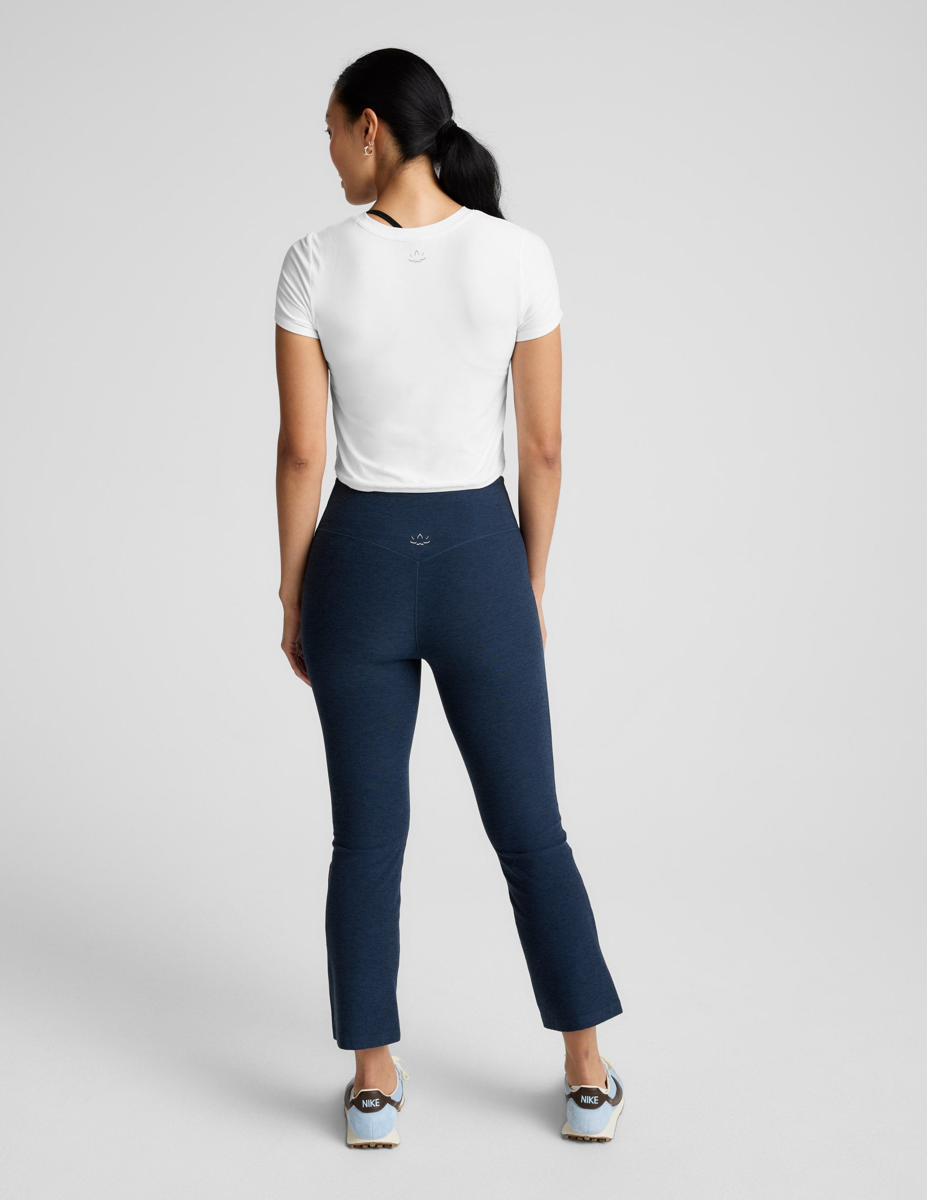 Spacedye? Pintuck Kick Flare High Waisted Pant