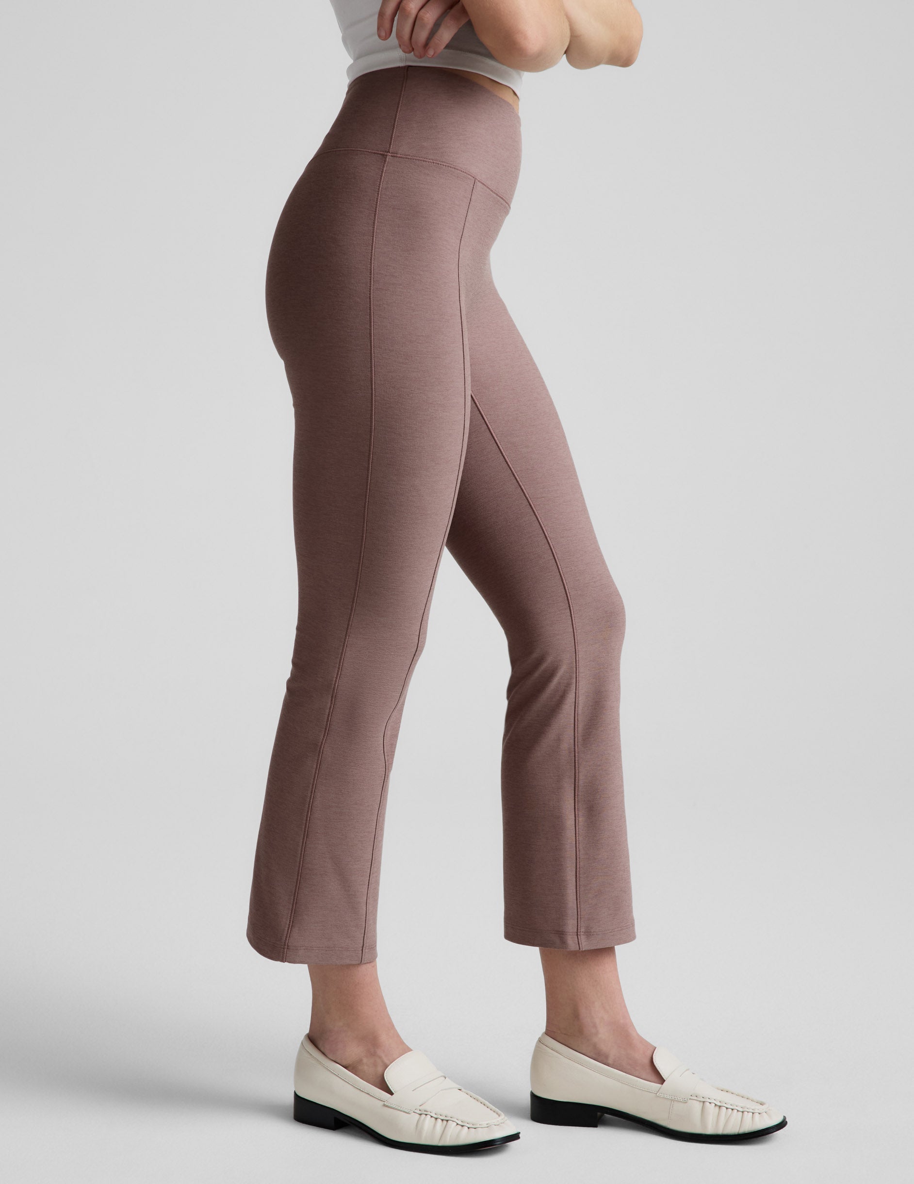 Spacedye? Pintuck Kick Flare High Waisted Pant