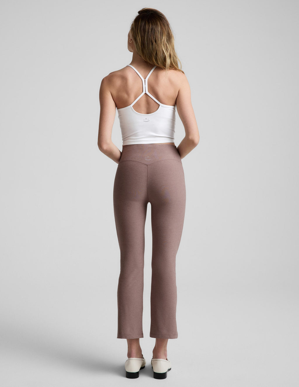 Spacedye? Pintuck Kick Flare High Waisted Pant