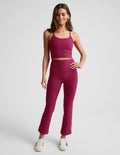 Spacedye? Pintuck Kick Flare High Waisted Pant