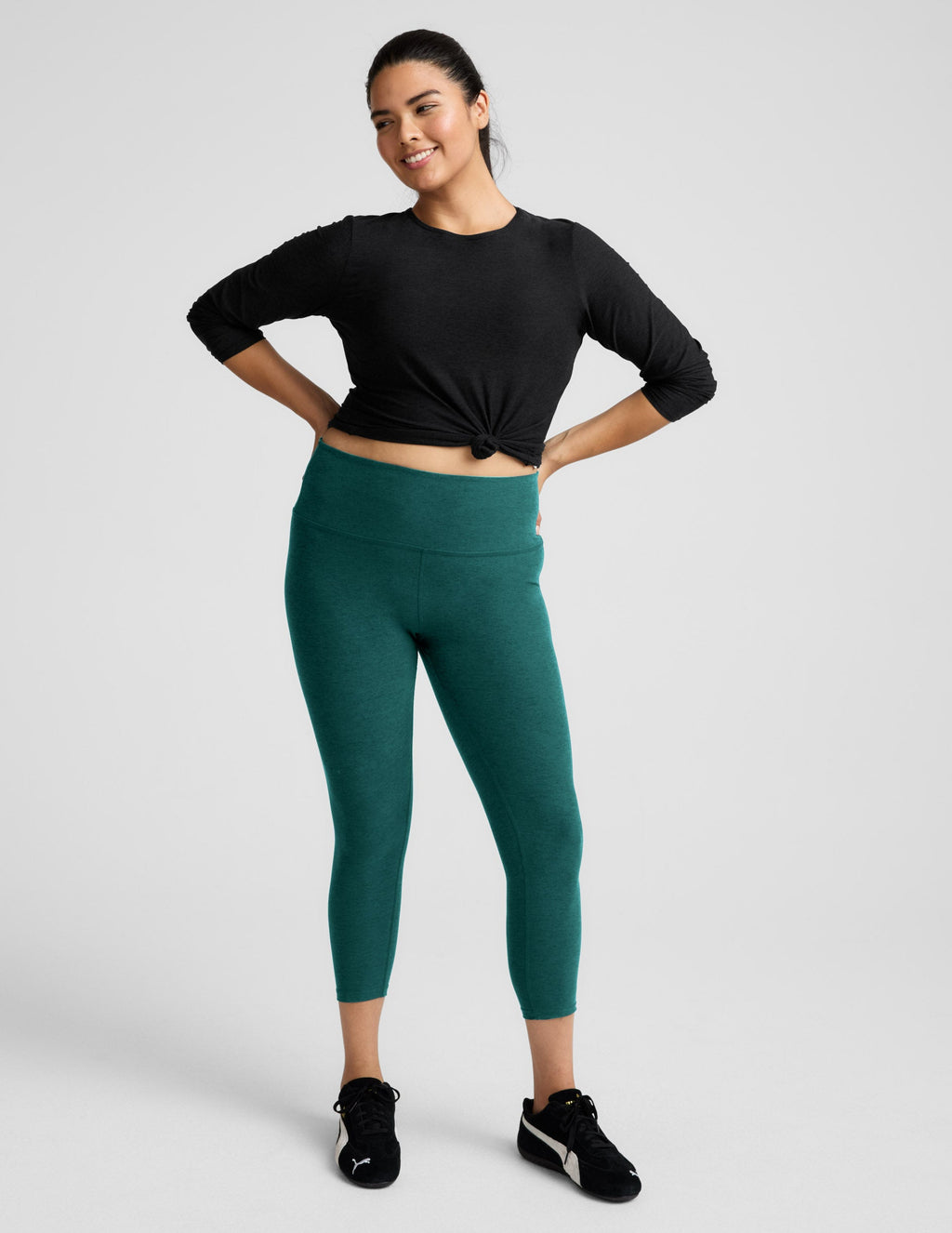 Spacedyea?¡é Caught In The Midi High Waisted Legging
