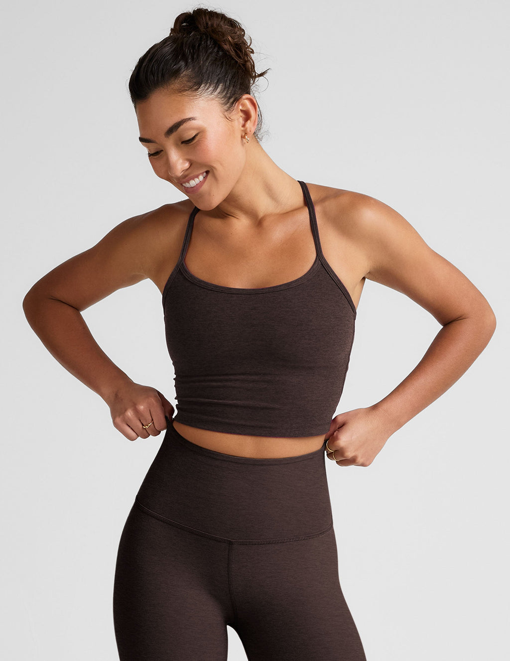 Spacedye? Slim Racerback Cropped Tank