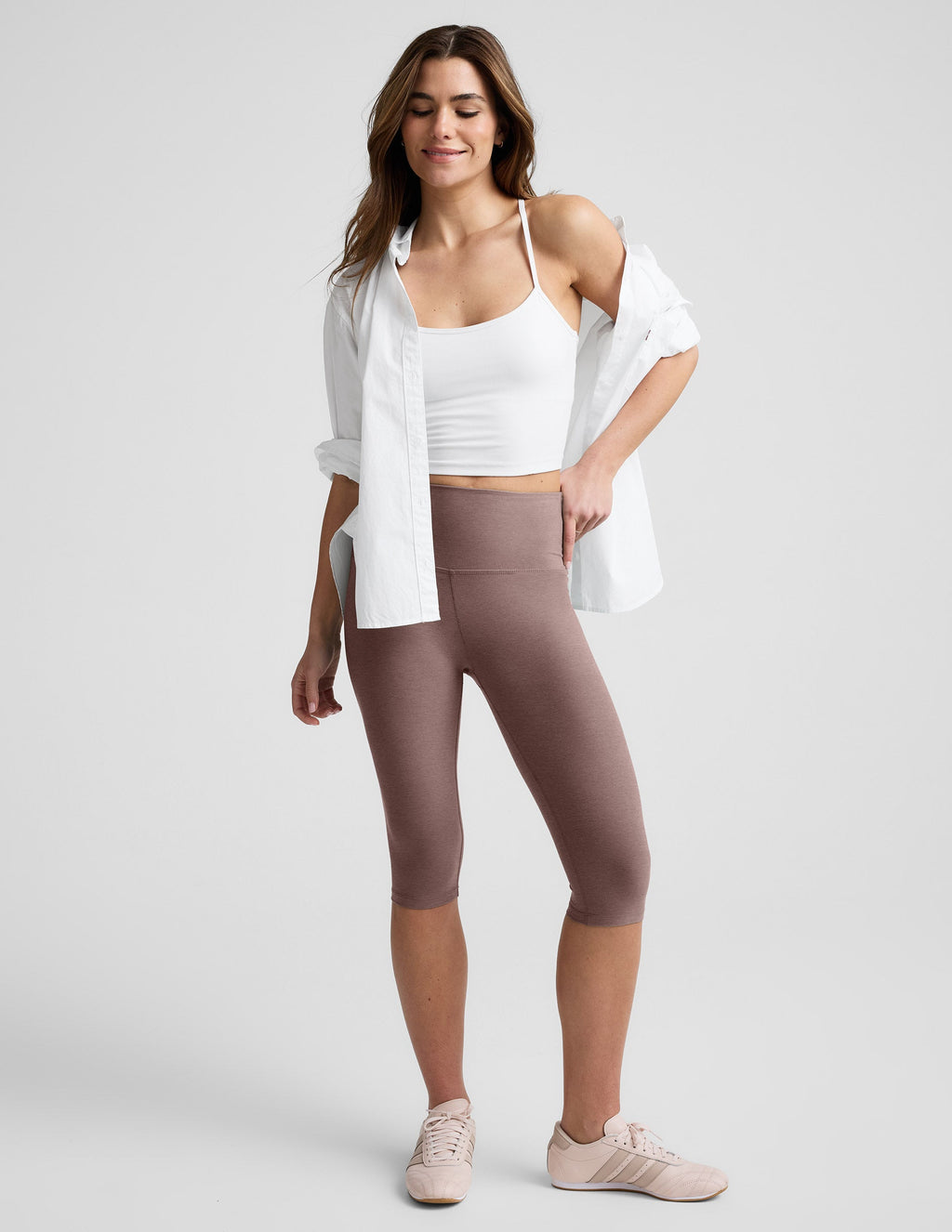 Spacedyea?¡é Pedal Pusher High Waisted Legging