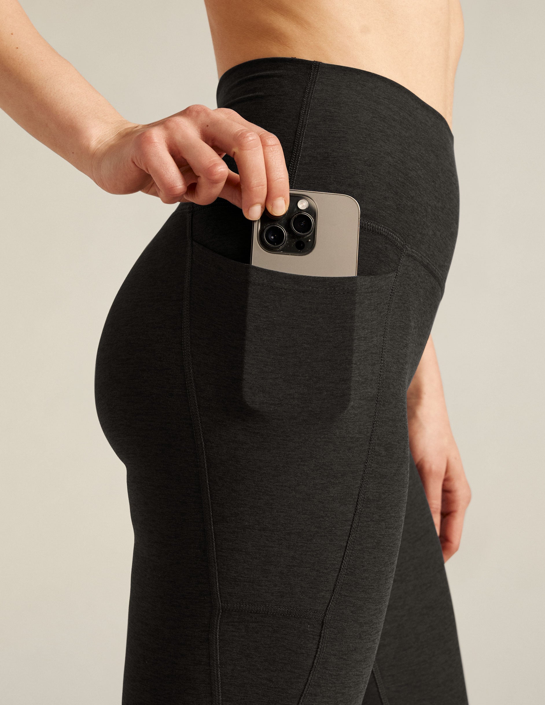 Spacedye? High Waisted Pocket Pedal Pusher Legging