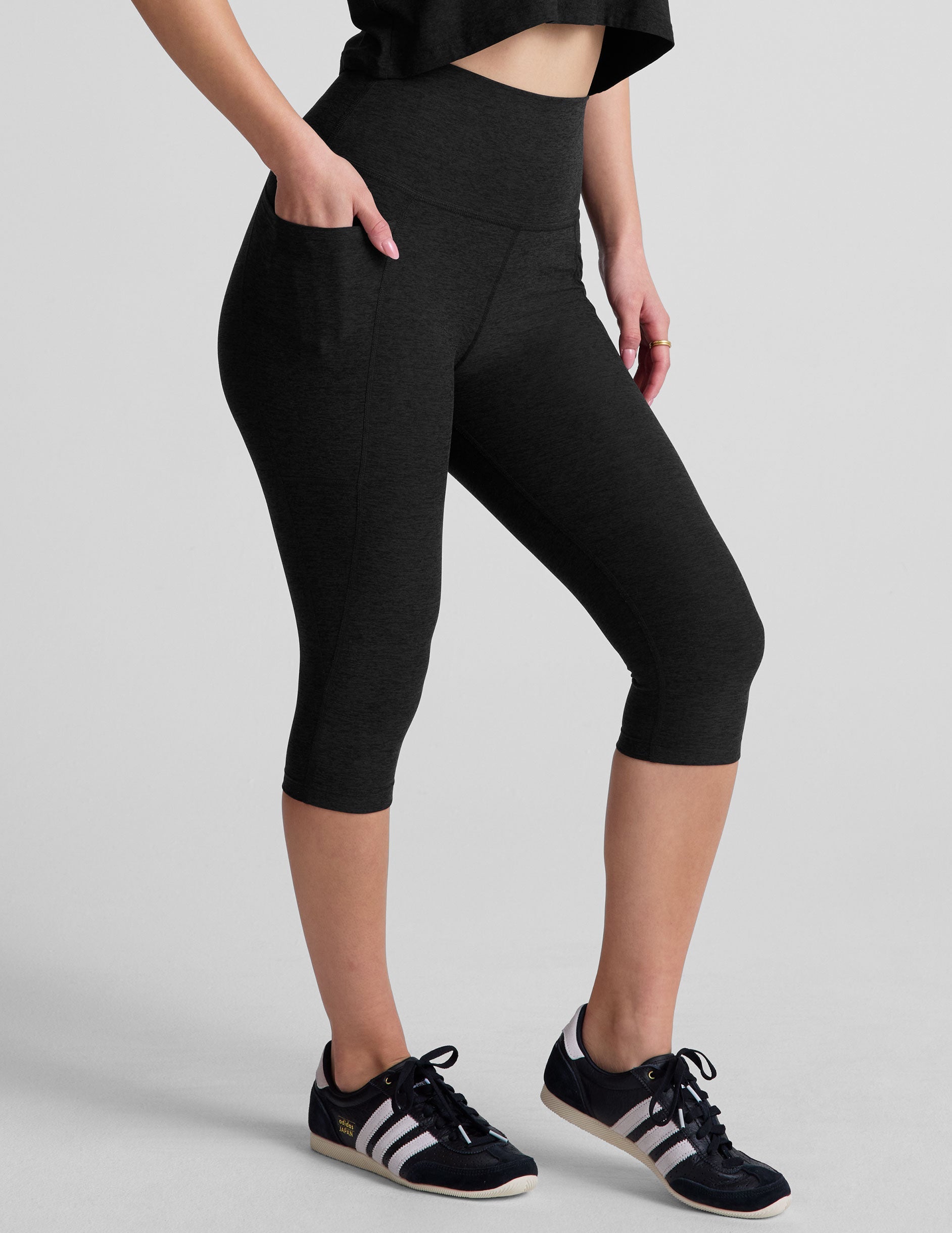 Spacedye? High Waisted Pocket Pedal Pusher Legging
