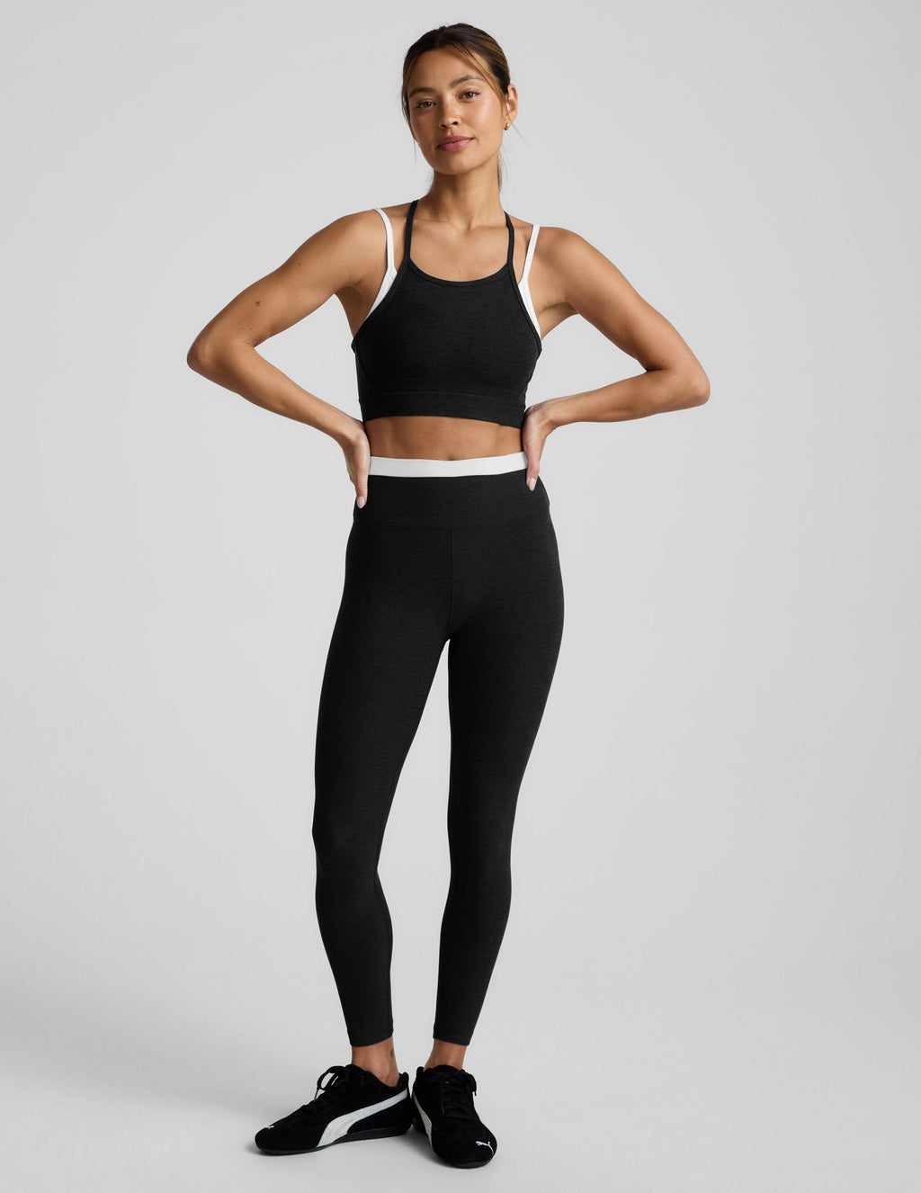 Spacedyeâ„?Layered High Waisted Midi Legging