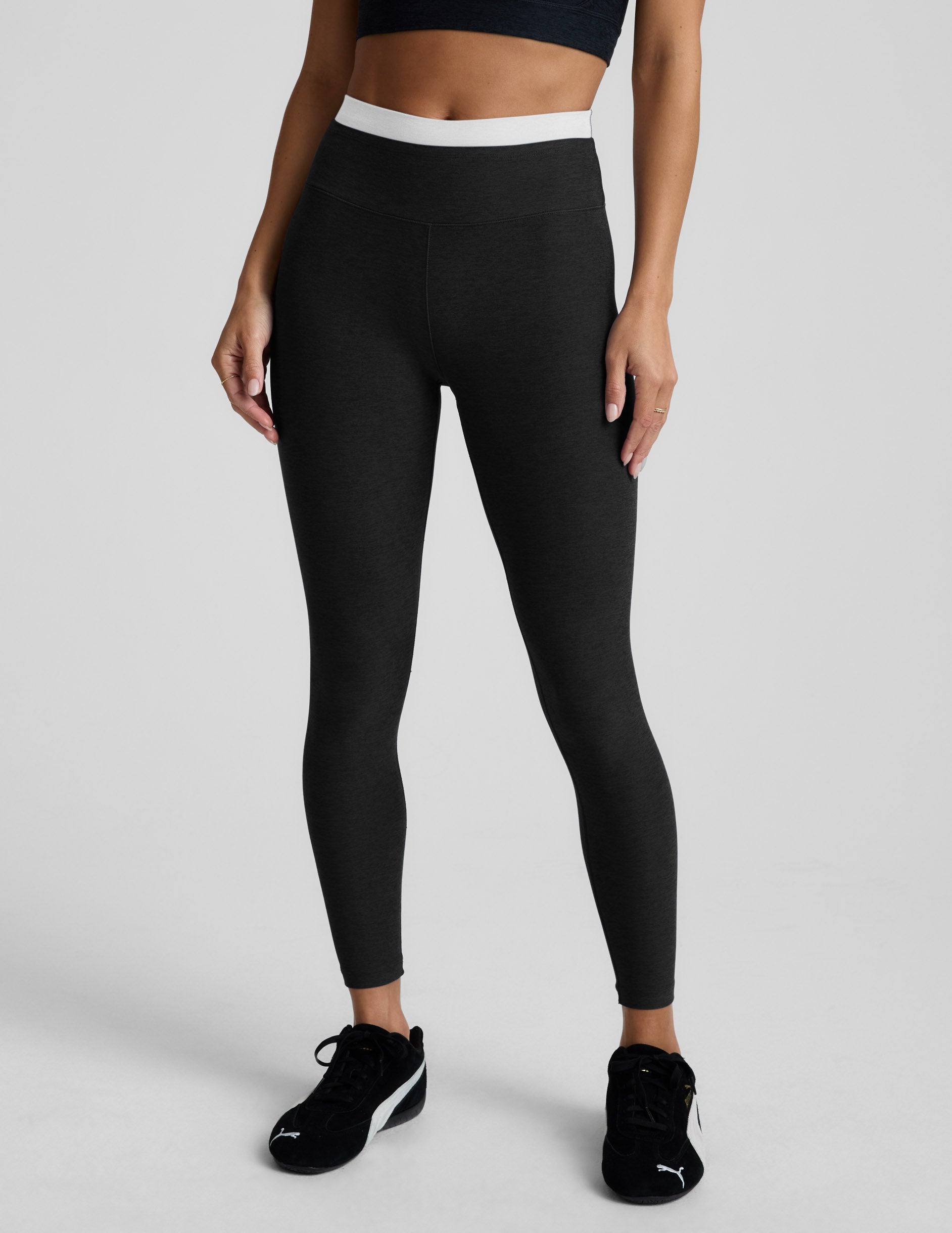 Spacedyeâ„?Layered High Waisted Midi Legging