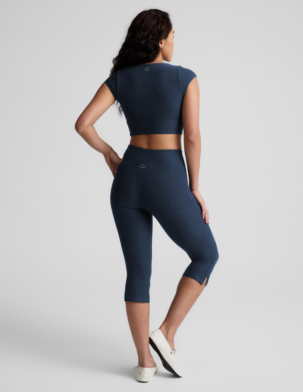 Spacedyeâ„?Mid-Rise Slit Pedal Pusher Legging