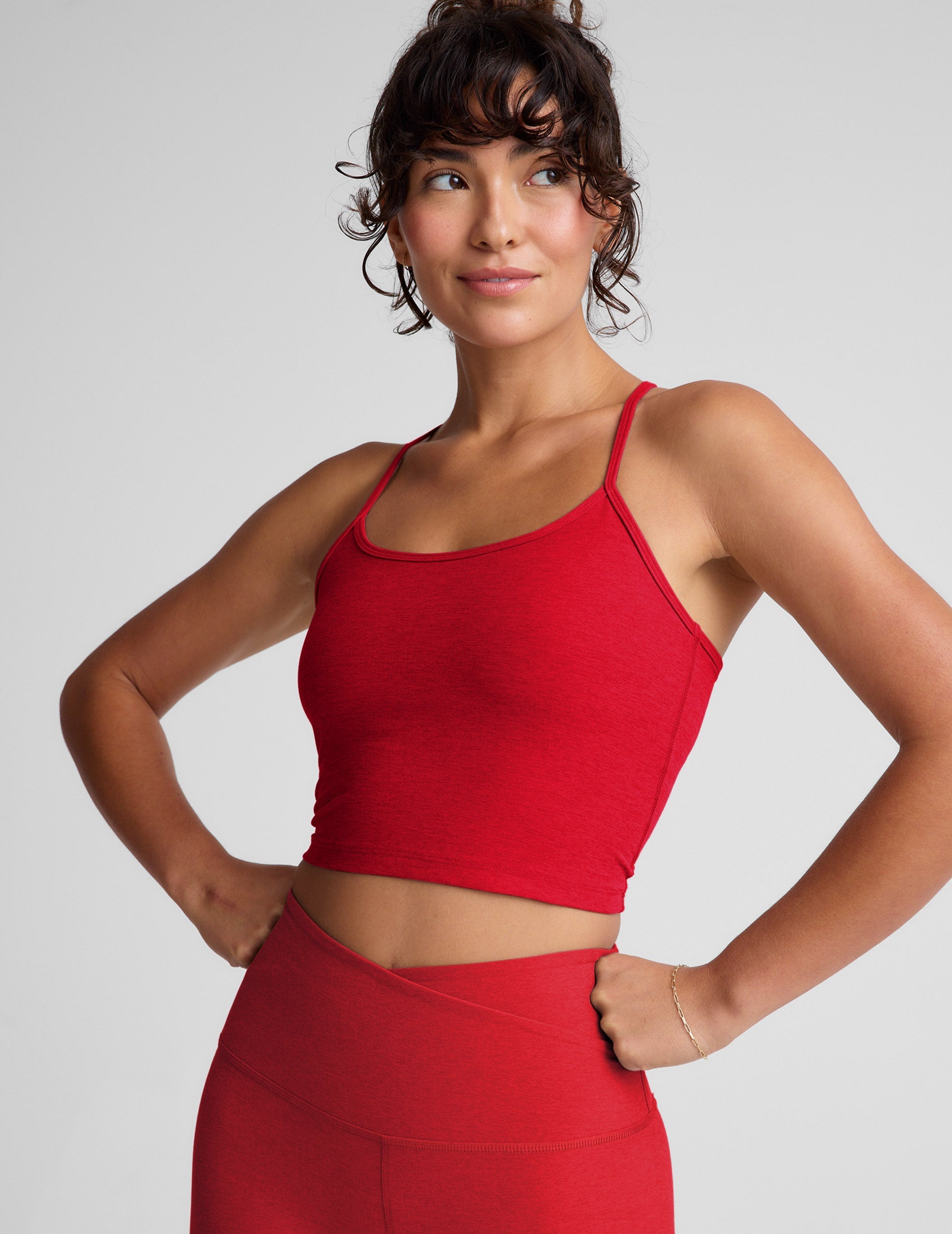 Spacedye? Slim Racerback Cropped Tank