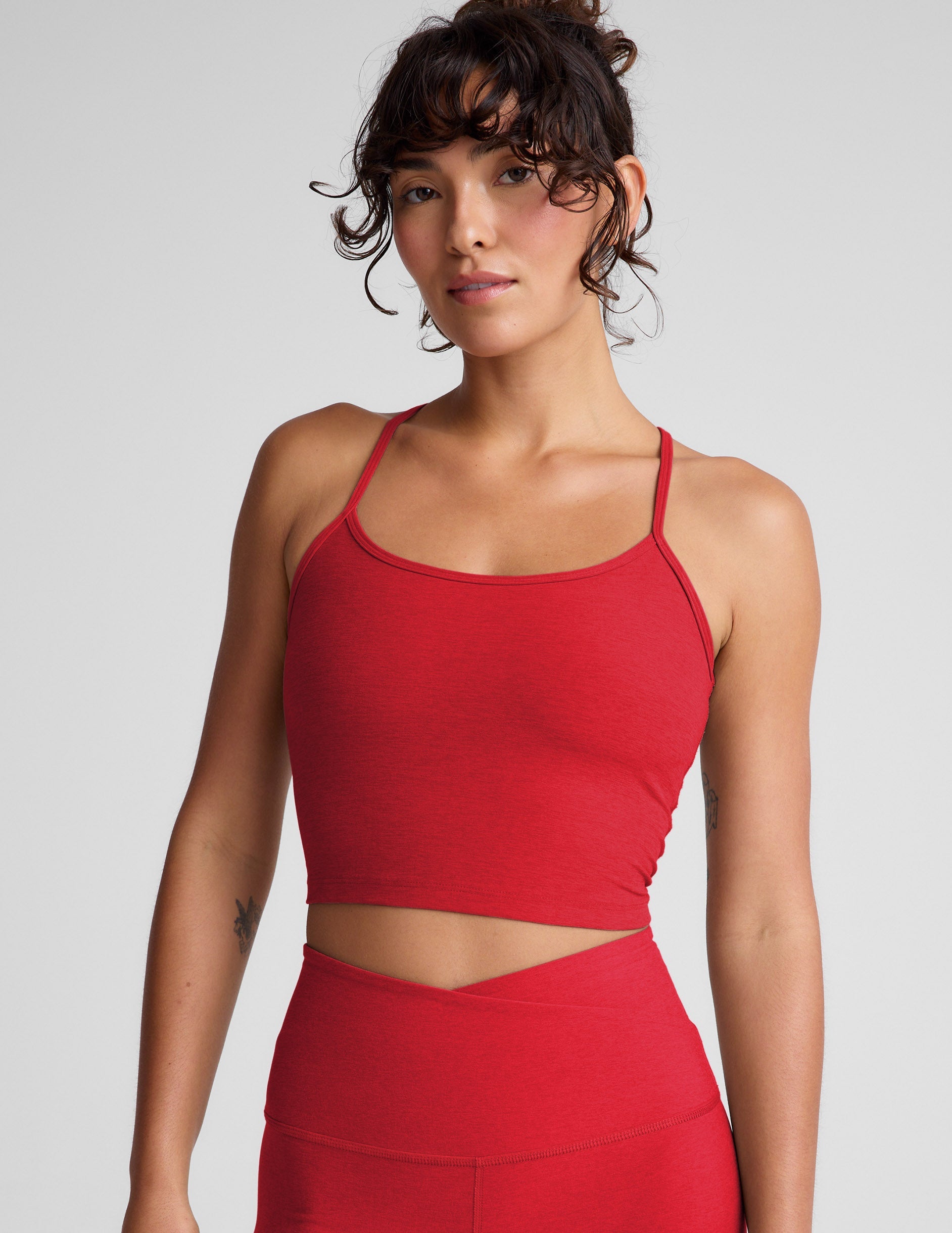 Spacedye? Slim Racerback Cropped Tank