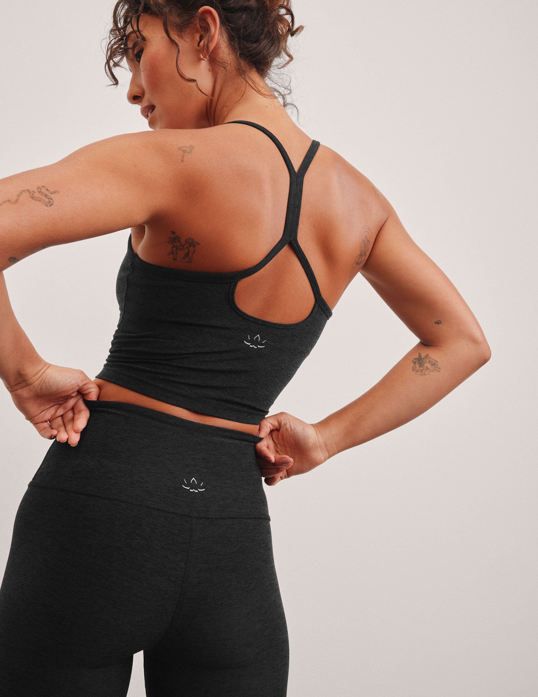 Spacedye? Slim Racerback Cropped Tank