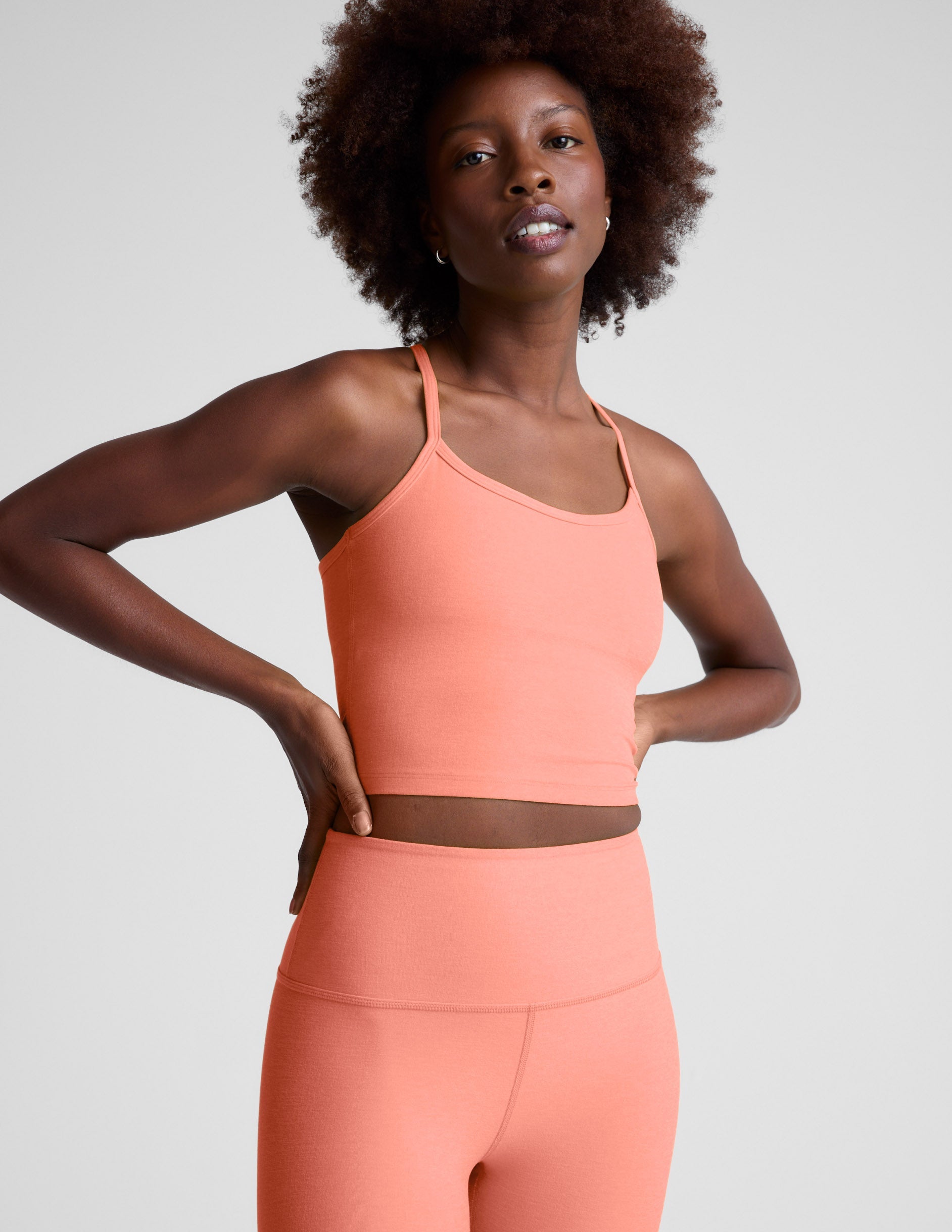 Spacedyeâ„?Slim Racerback Cropped Tank