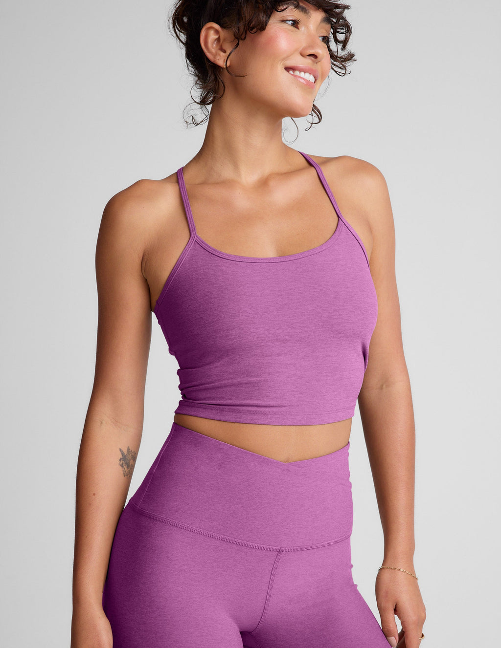 Spacedyeâ„?Slim Racerback Cropped Tank