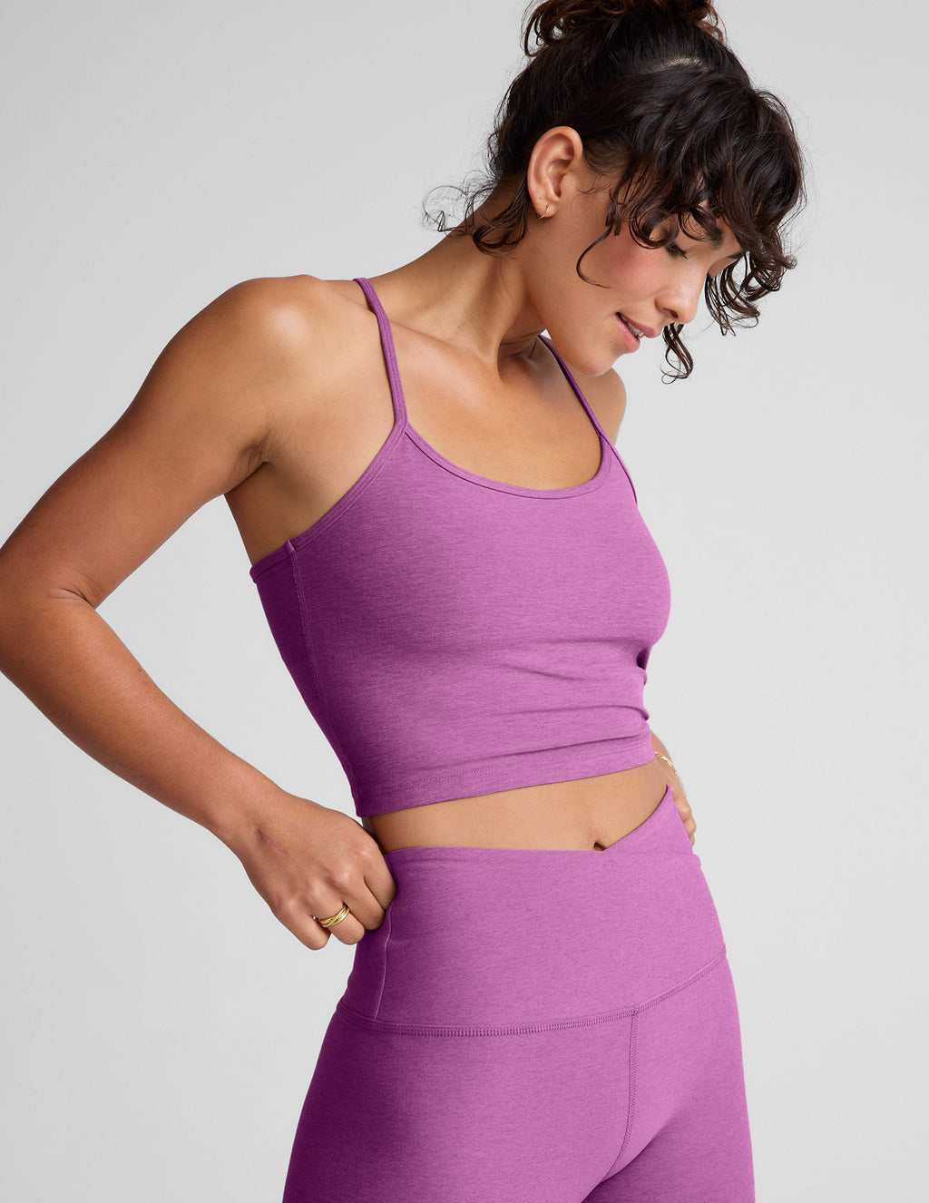 Spacedyeâ„?Slim Racerback Cropped Tank