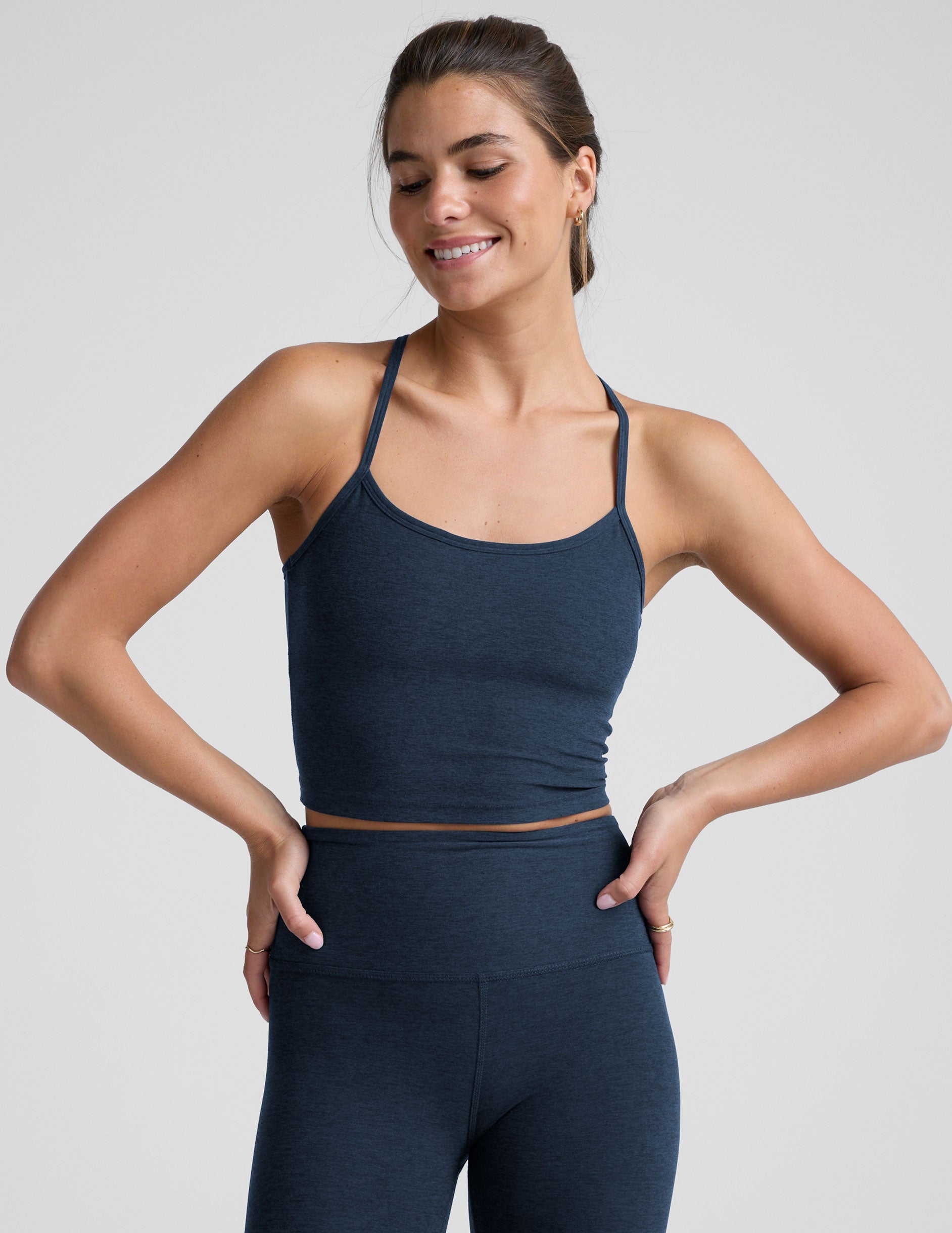 Spacedye? Slim Racerback Cropped Tank