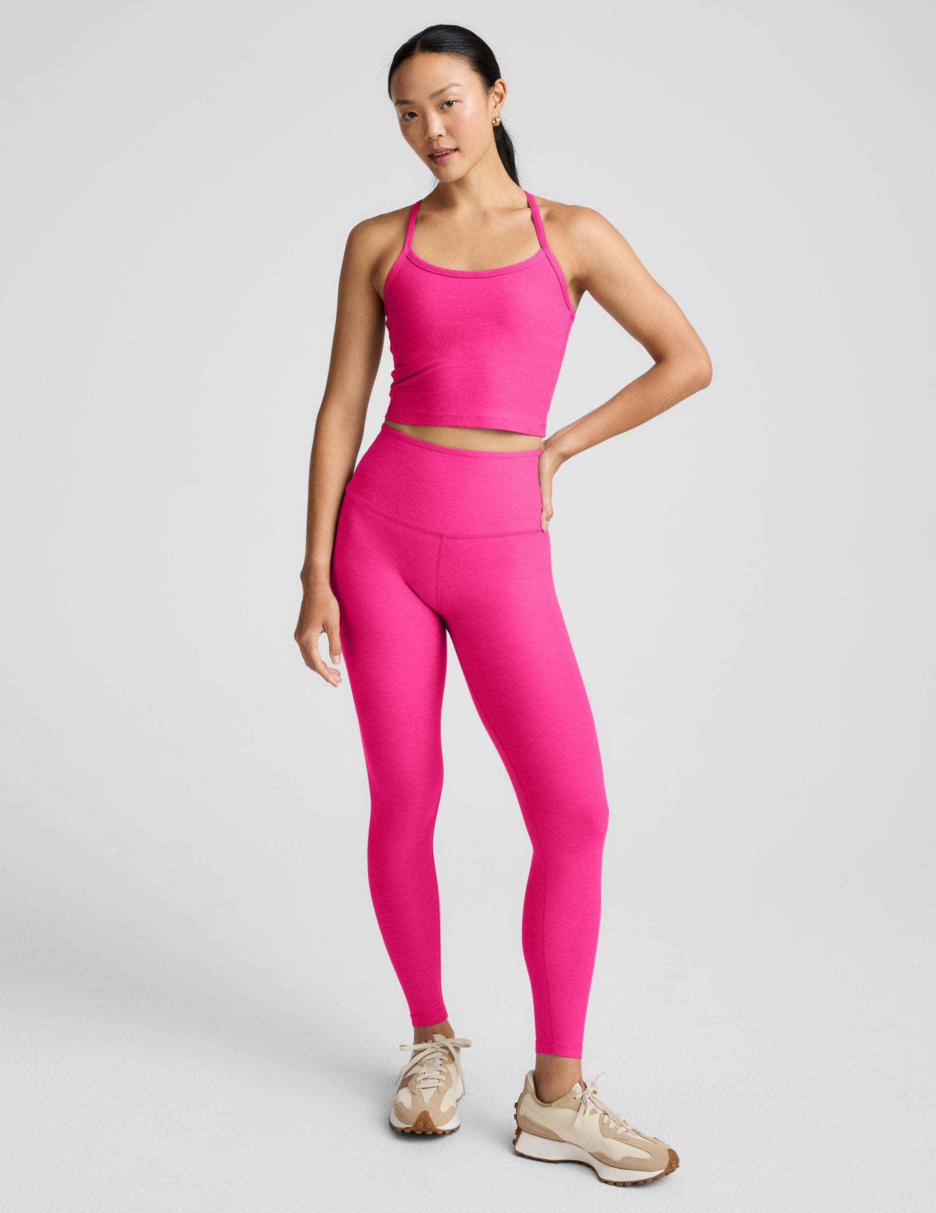Spacedyeâ„?Slim Racerback Cropped Tank
