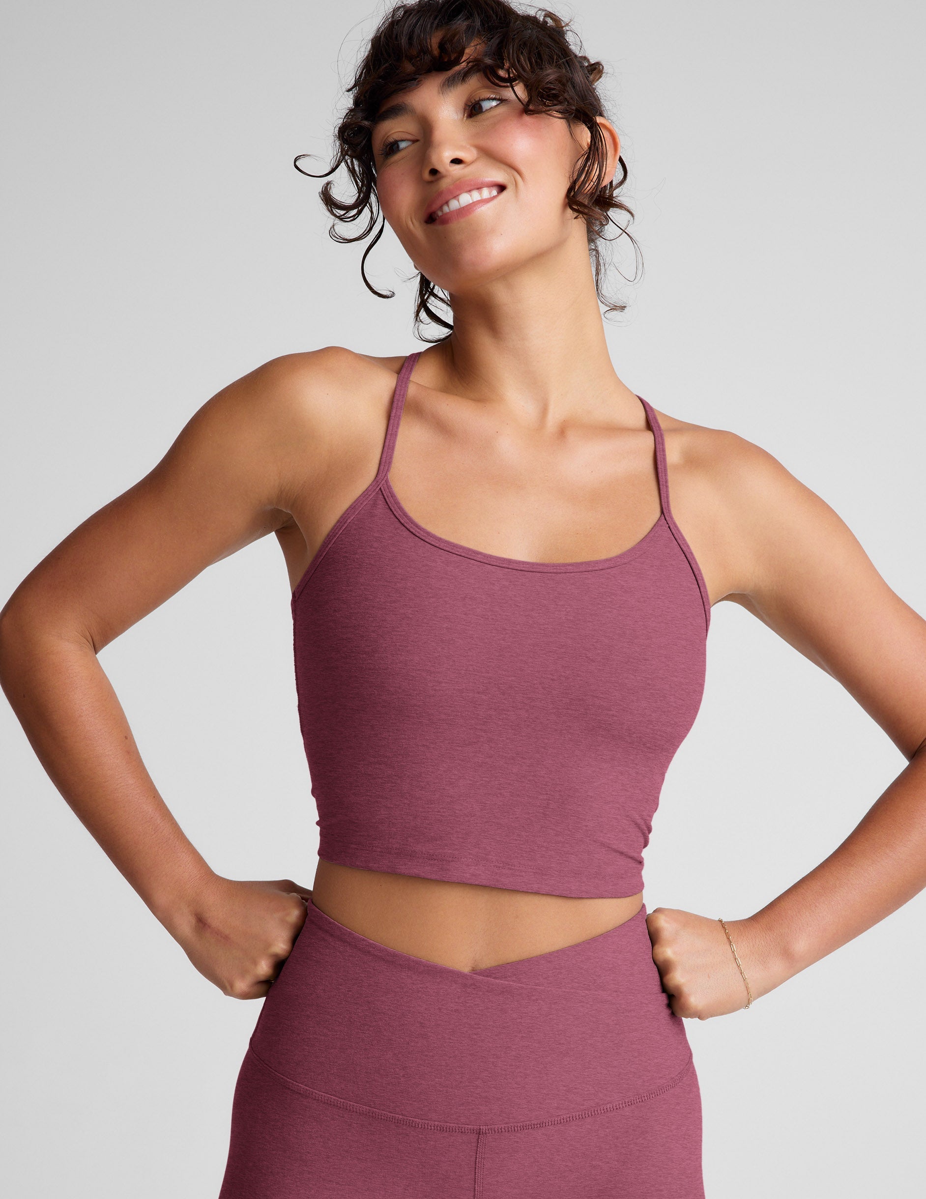 Spacedye? Slim Racerback Cropped Tank