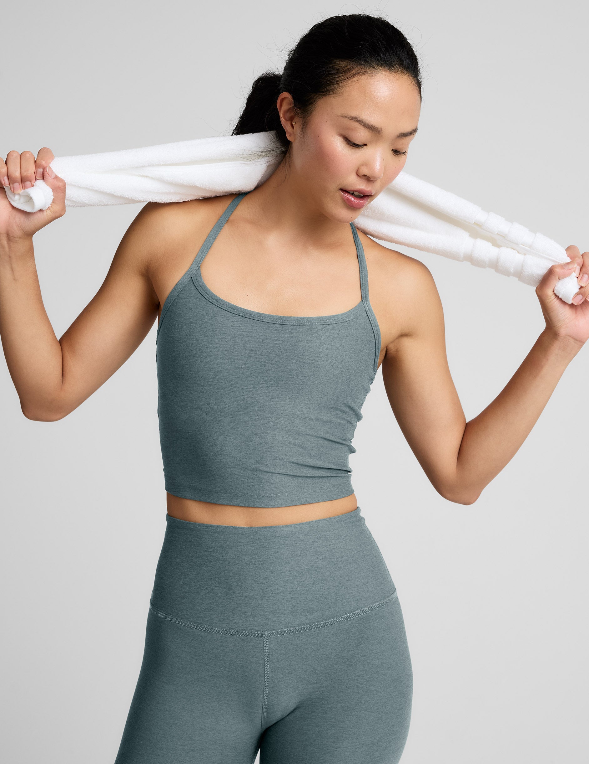 Spacedyeâ„?Slim Racerback Cropped Tank