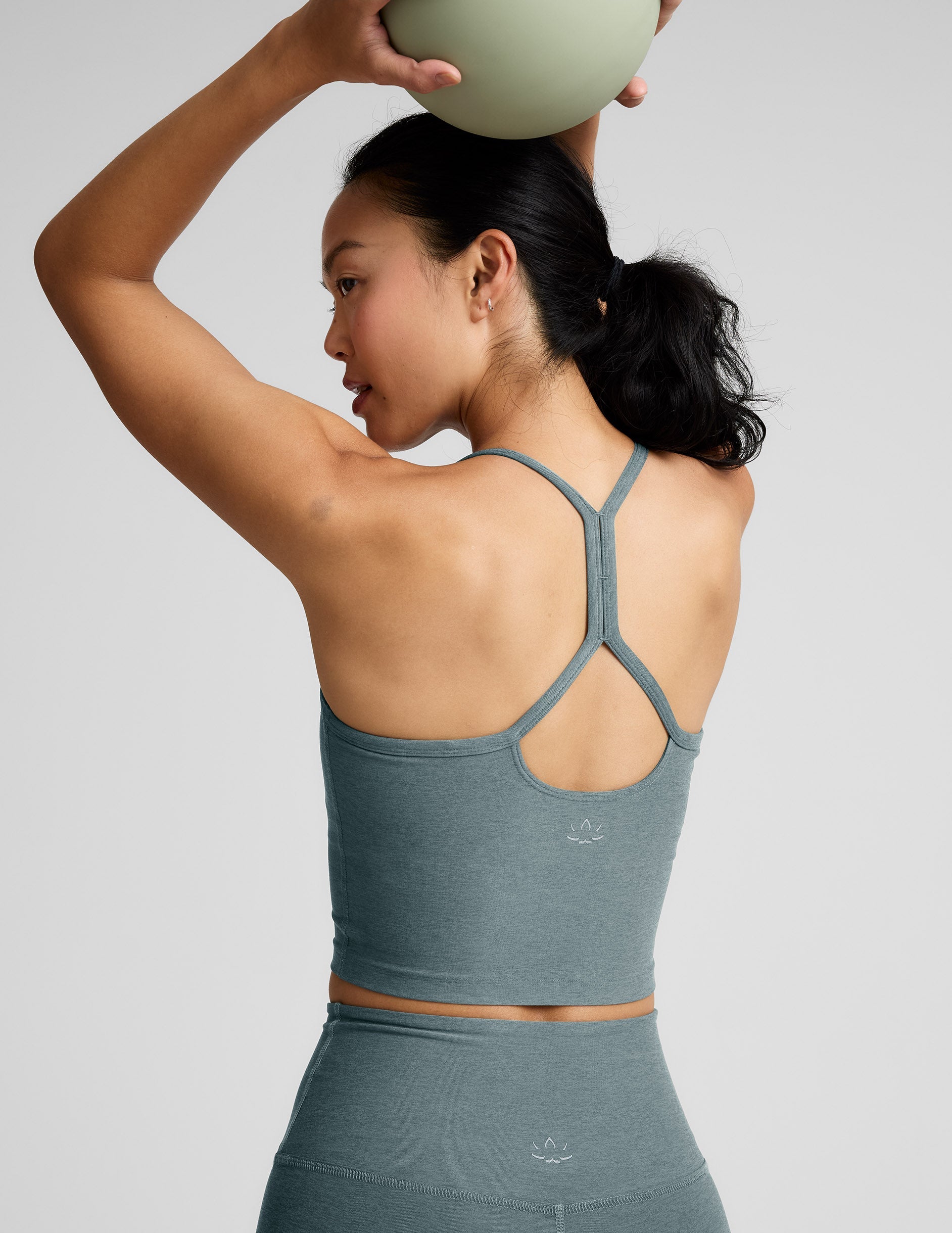 Spacedyeâ„?Slim Racerback Cropped Tank