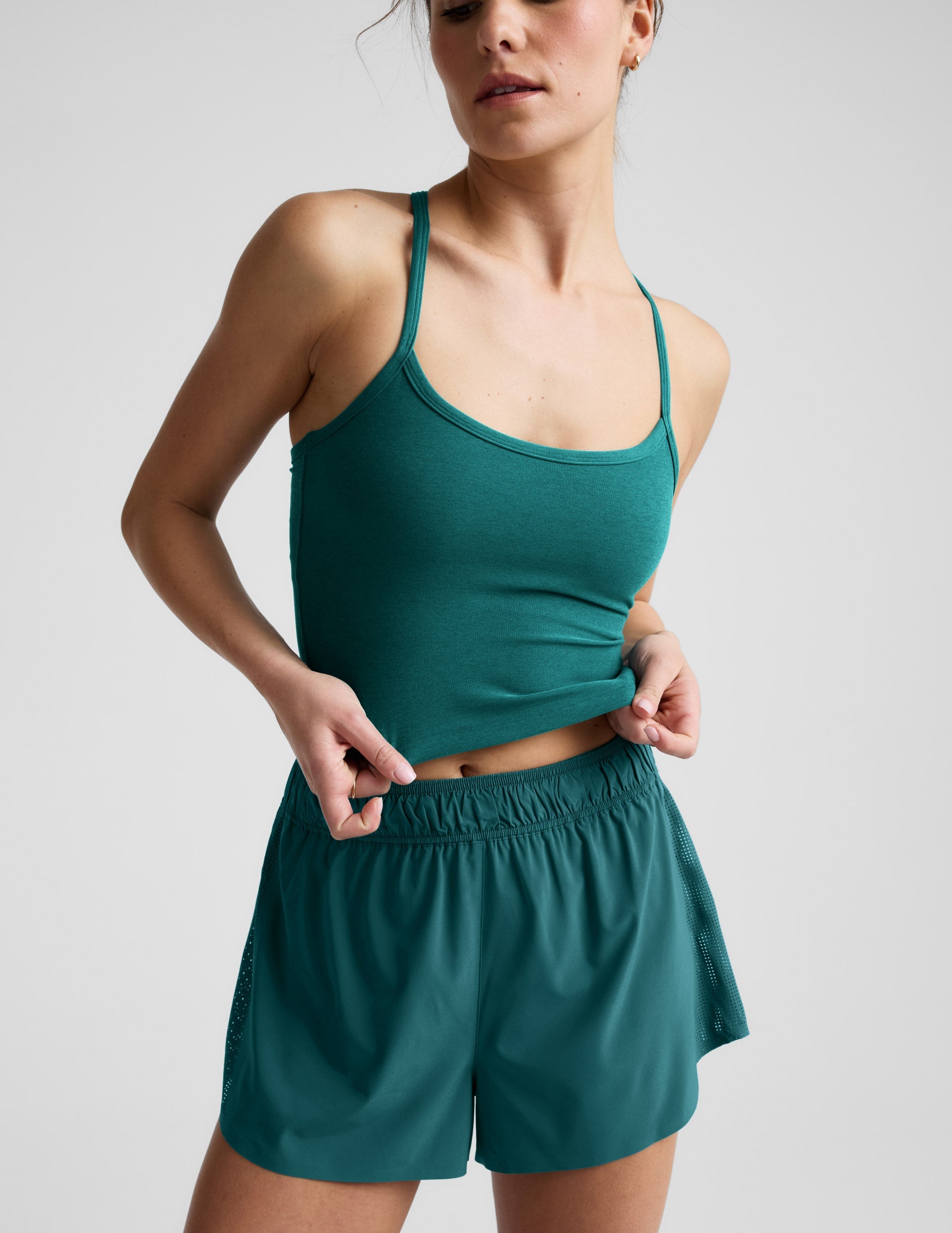 Spacedyea?¡é Slim Racerback Cropped Tank