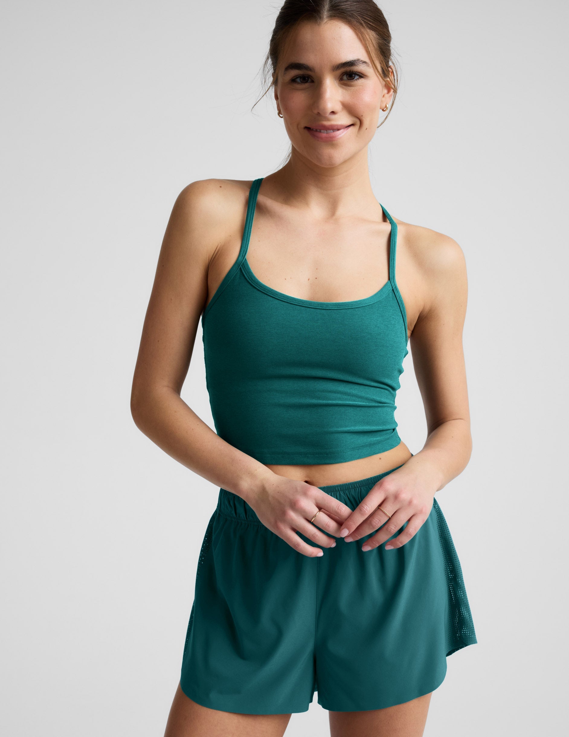 Spacedyea?¡é Slim Racerback Cropped Tank