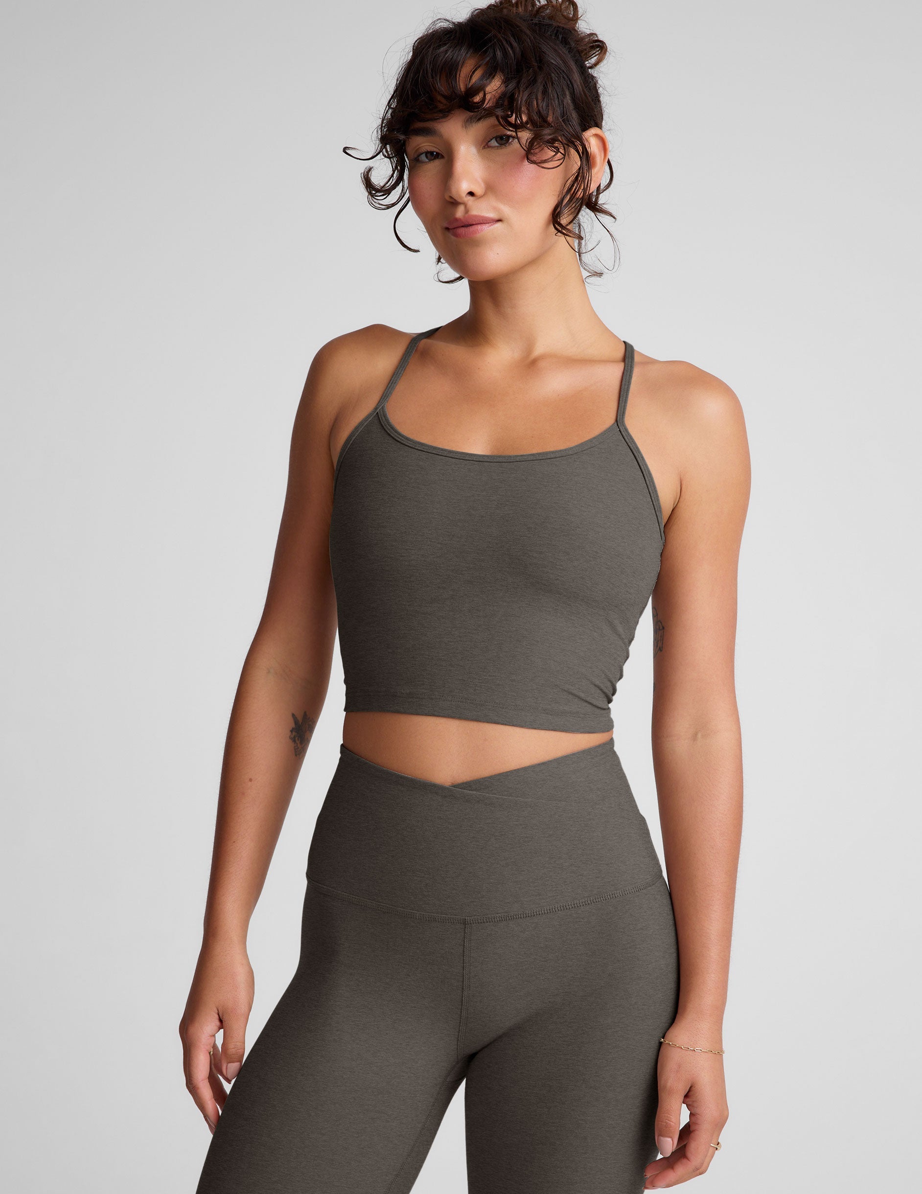 Spacedye? Slim Racerback Cropped Tank