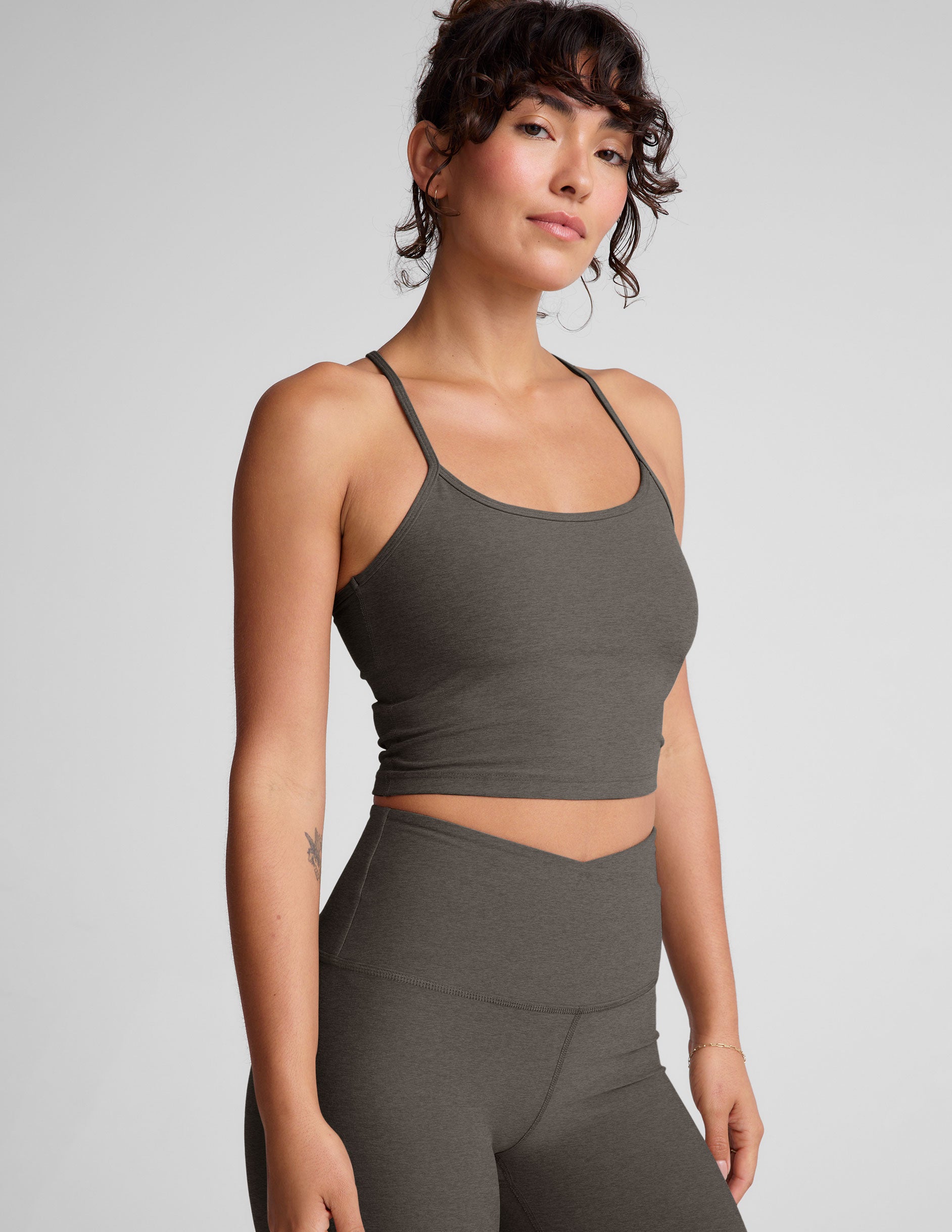 Spacedye? Slim Racerback Cropped Tank