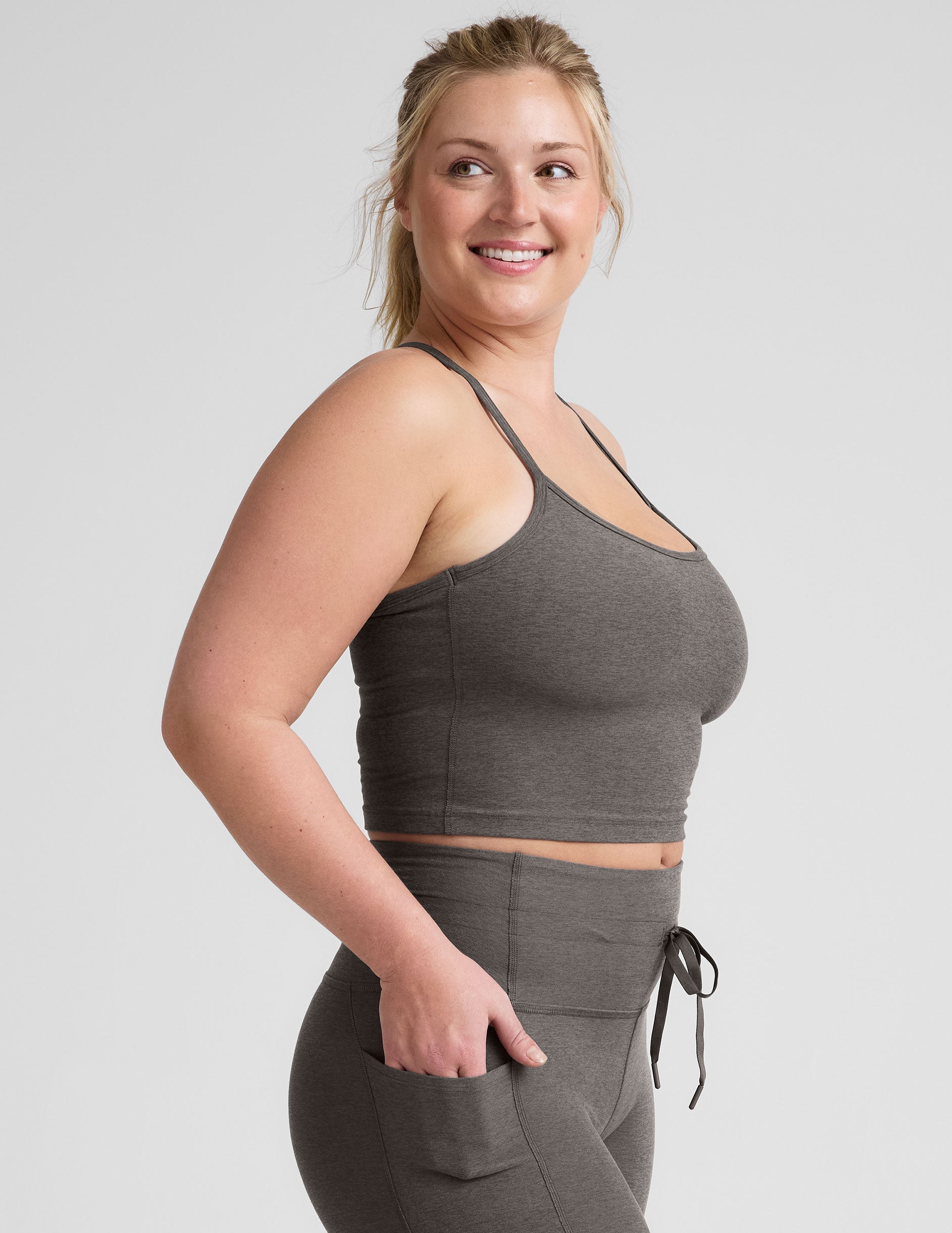 Spacedye? Slim Racerback Cropped Tank