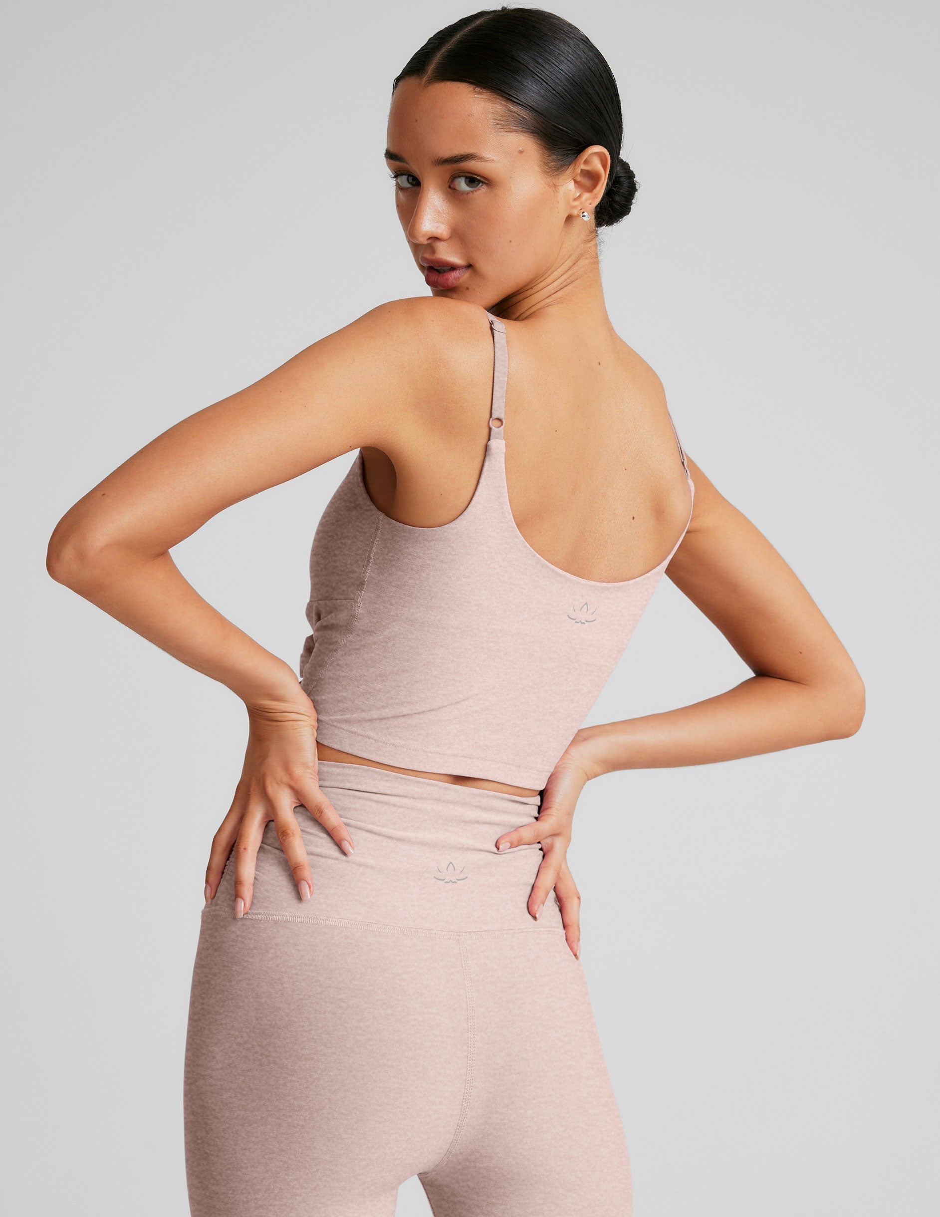 Spacedye? Raise The Barre Shirred Cropped Tank